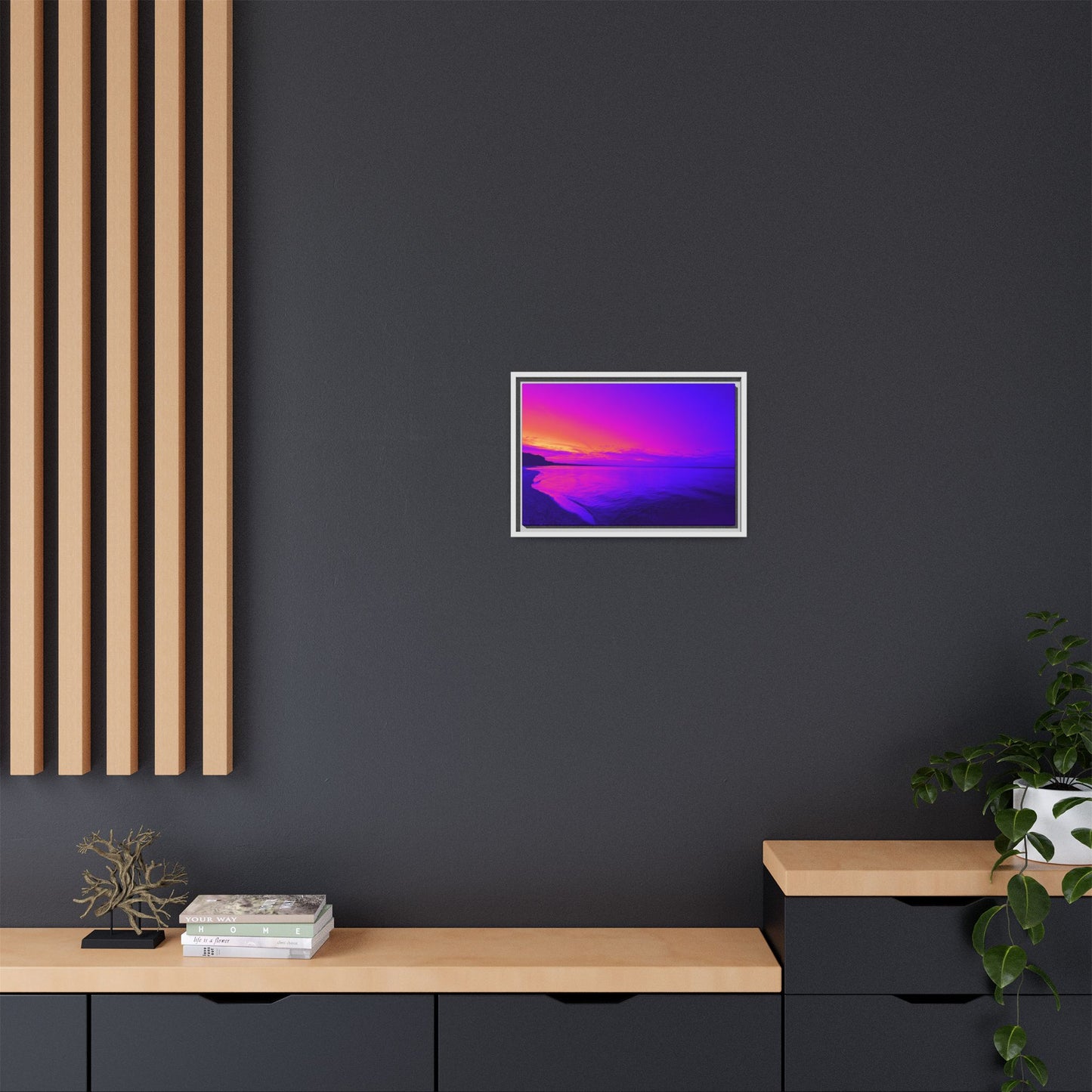 Lavishing Symmetry Framed Canvas Print