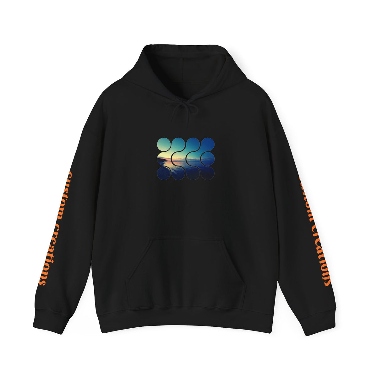 Cool Teal Deep Sea Graphic Hoodie