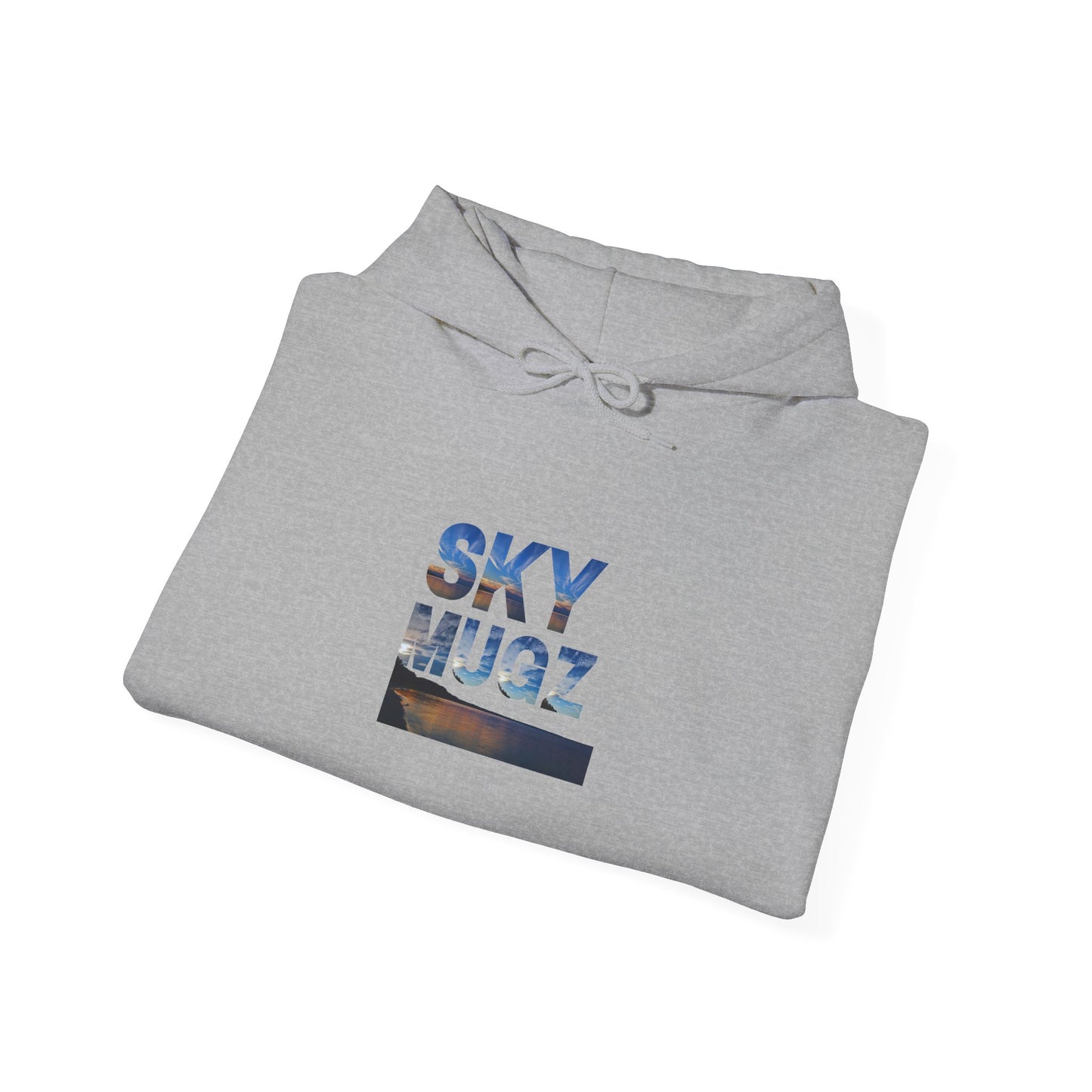 Sunset Horizon Block Letter Graphic Hoodie