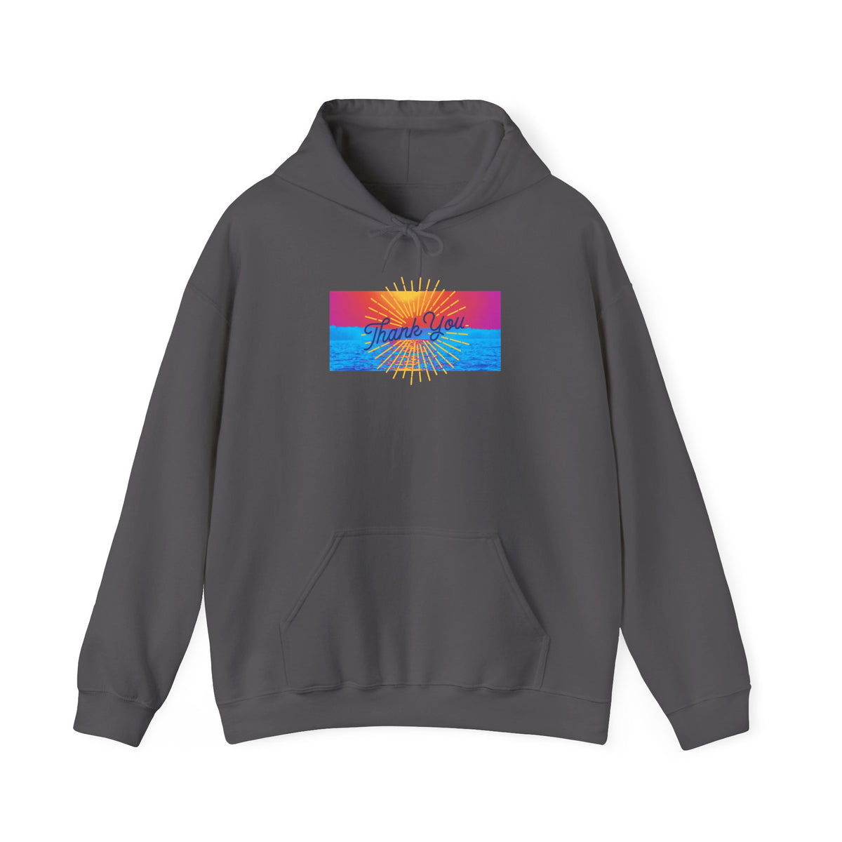 Warm Sunrise Rainbow Graphic Hoodie