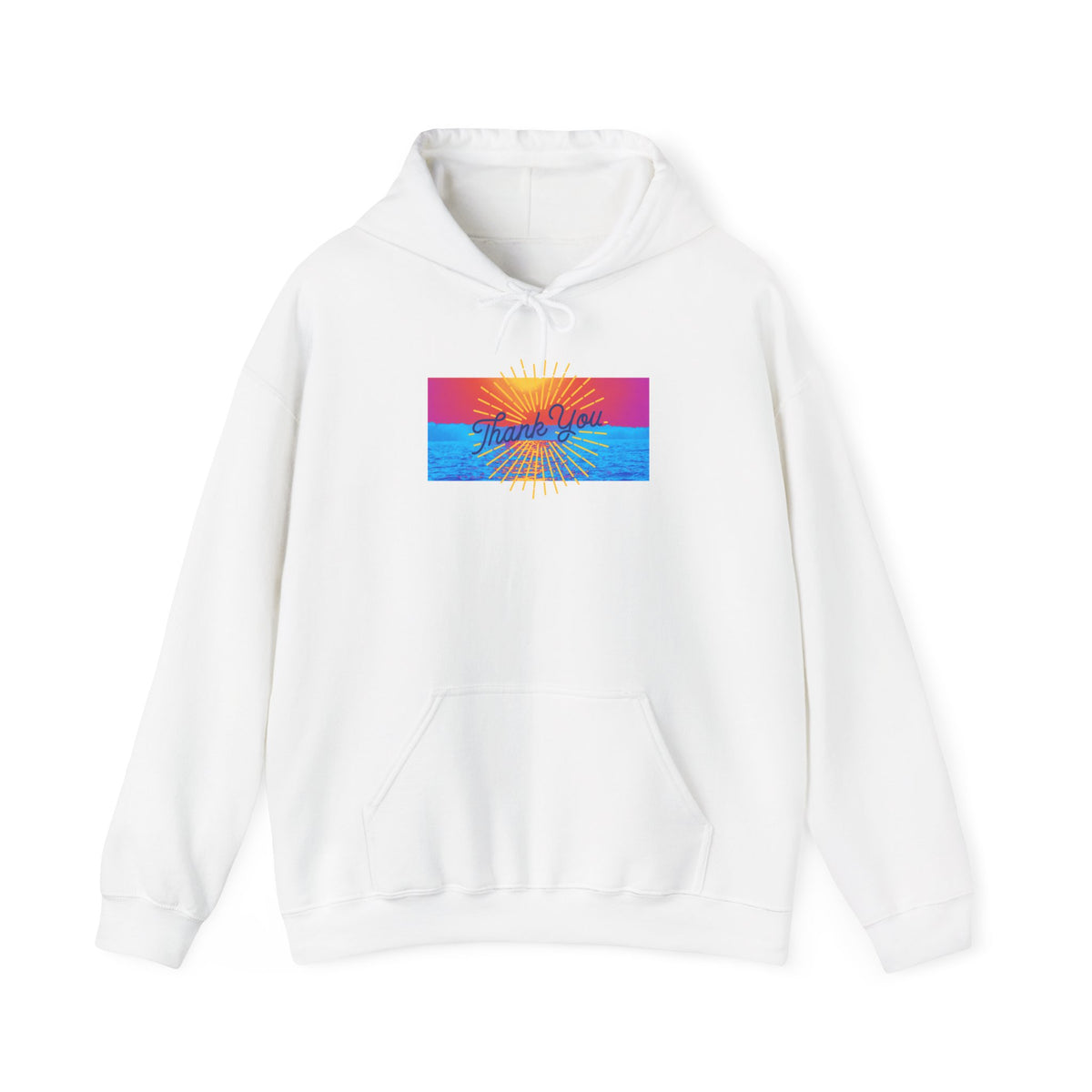 Warm Sunrise Rainbow ocean sky graphic hoodie - unisex pullover - Sky Mugz
