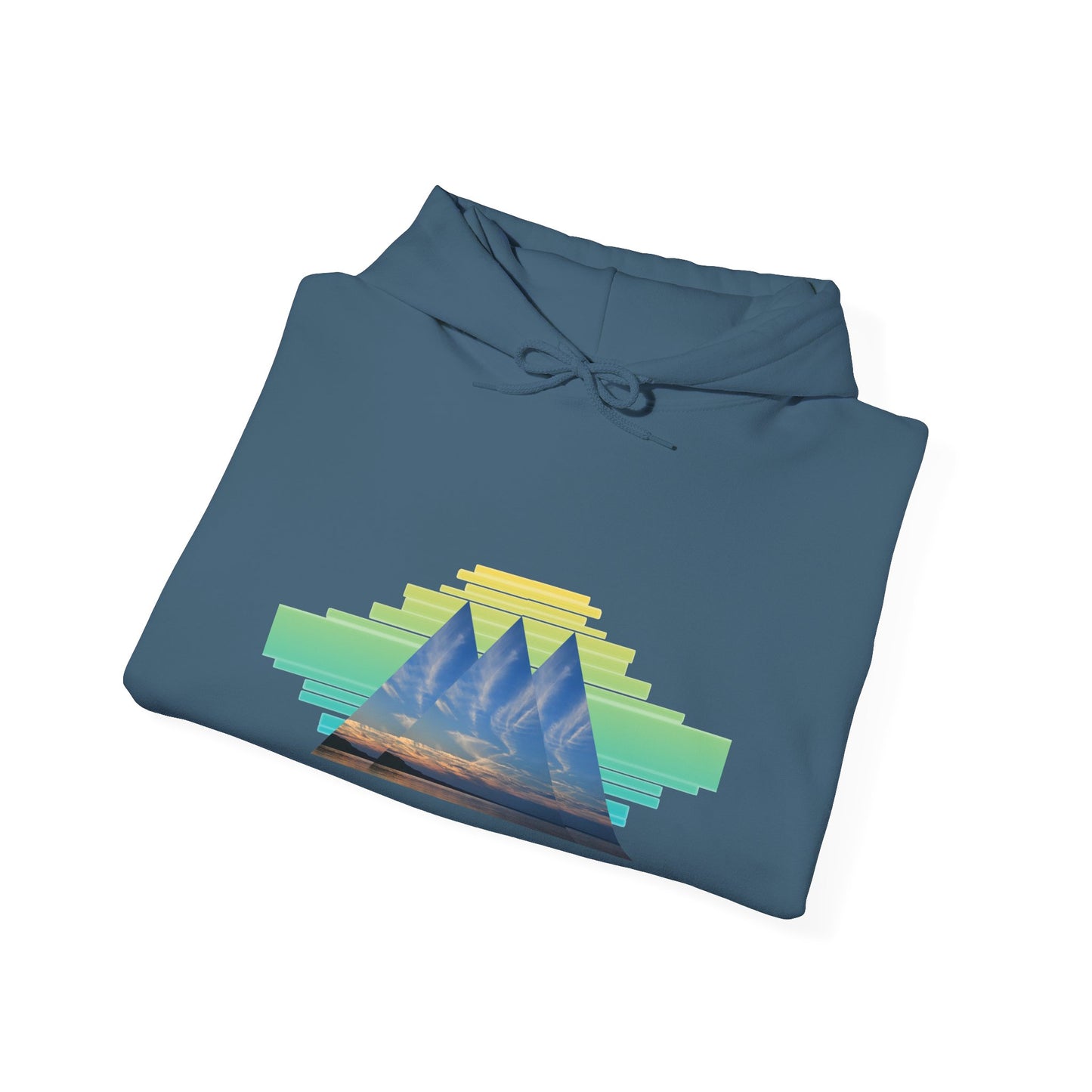Retro Aztec Pyramid Graphic Hoodie