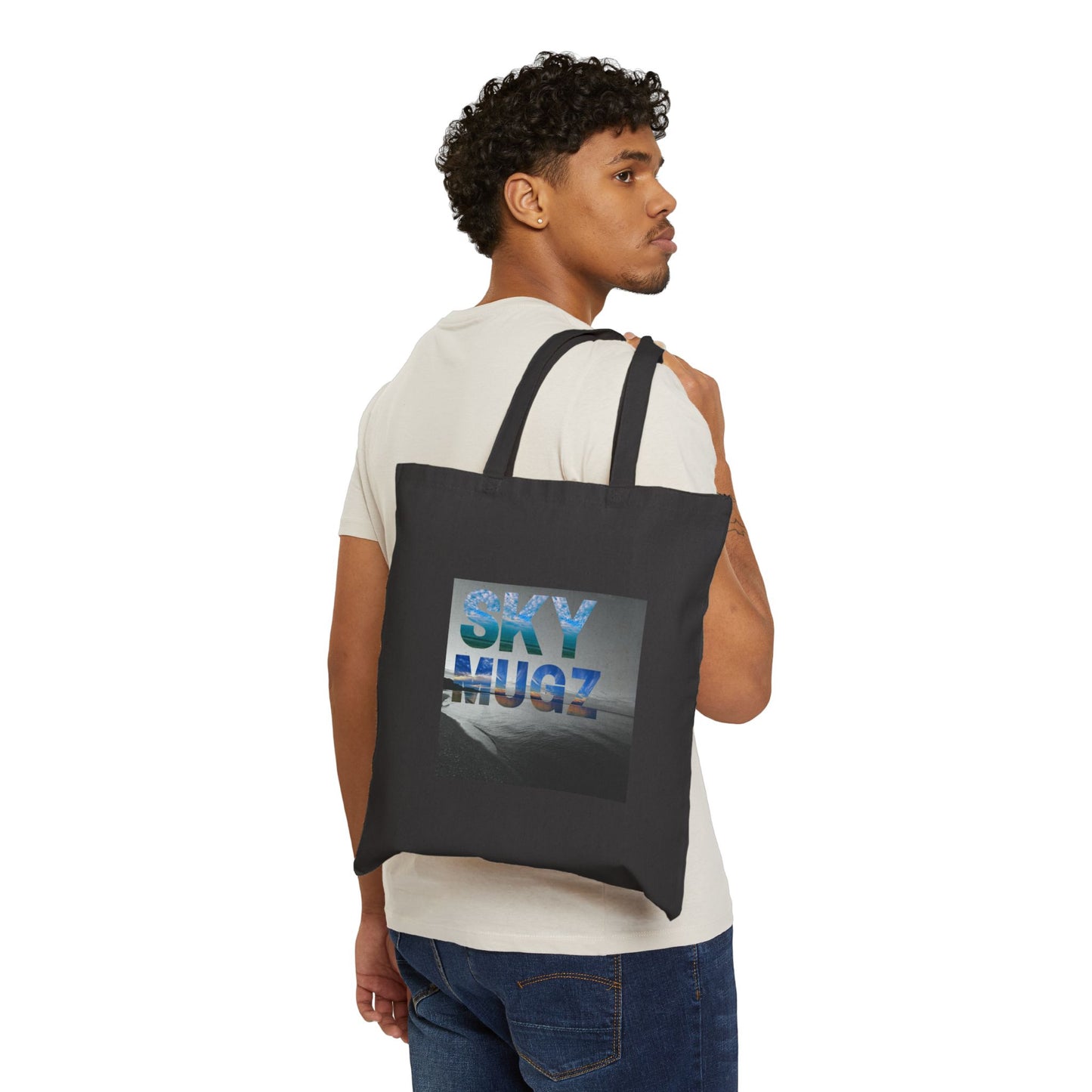 Sunset Sky Canvas Tote — "Sky High" Photo Print Cotton Bag