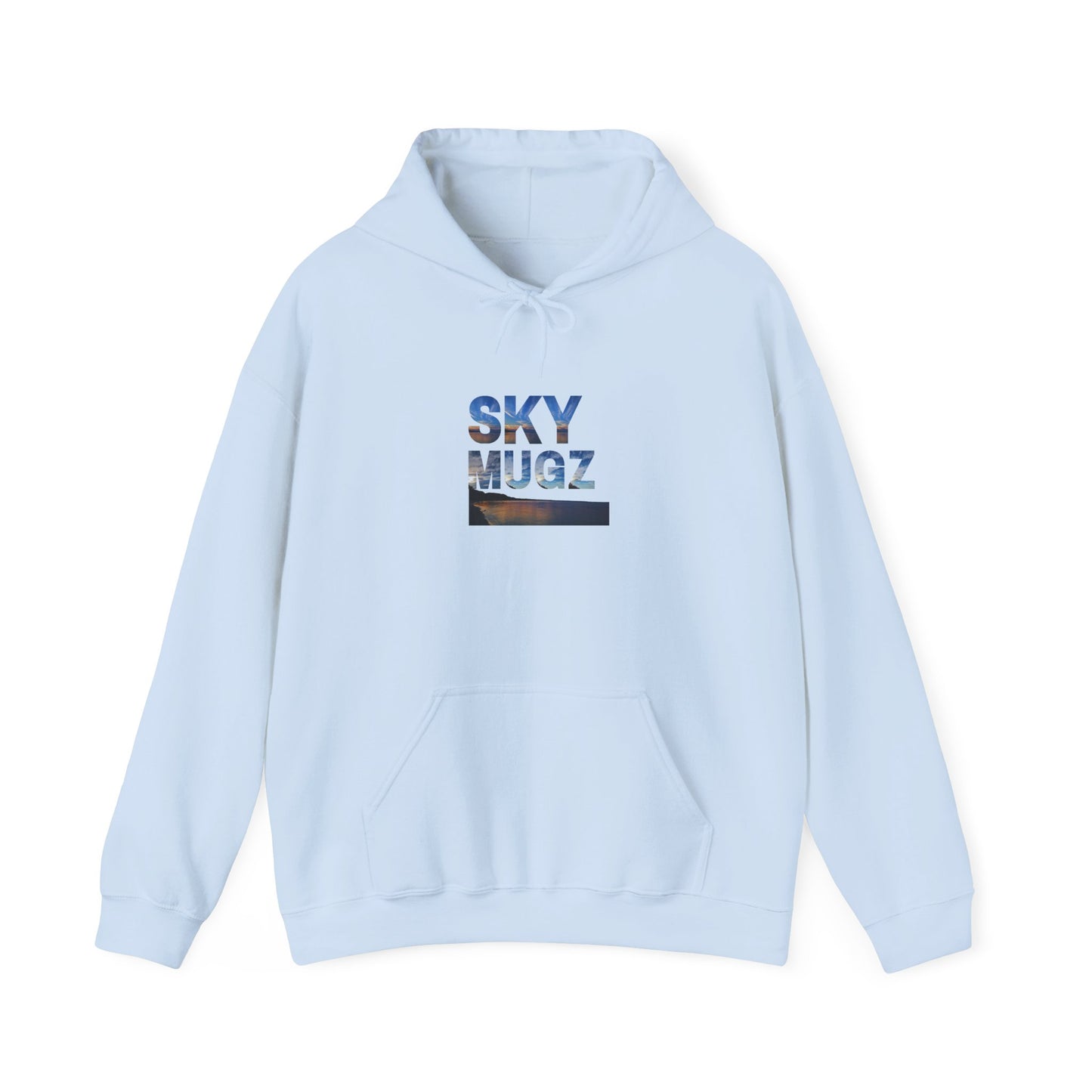 Sunset Horizon Block Letter Graphic Hoodie