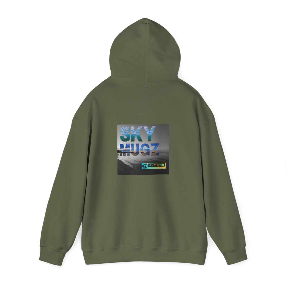 Blue Water Globe Droplet Graphic Hoodie