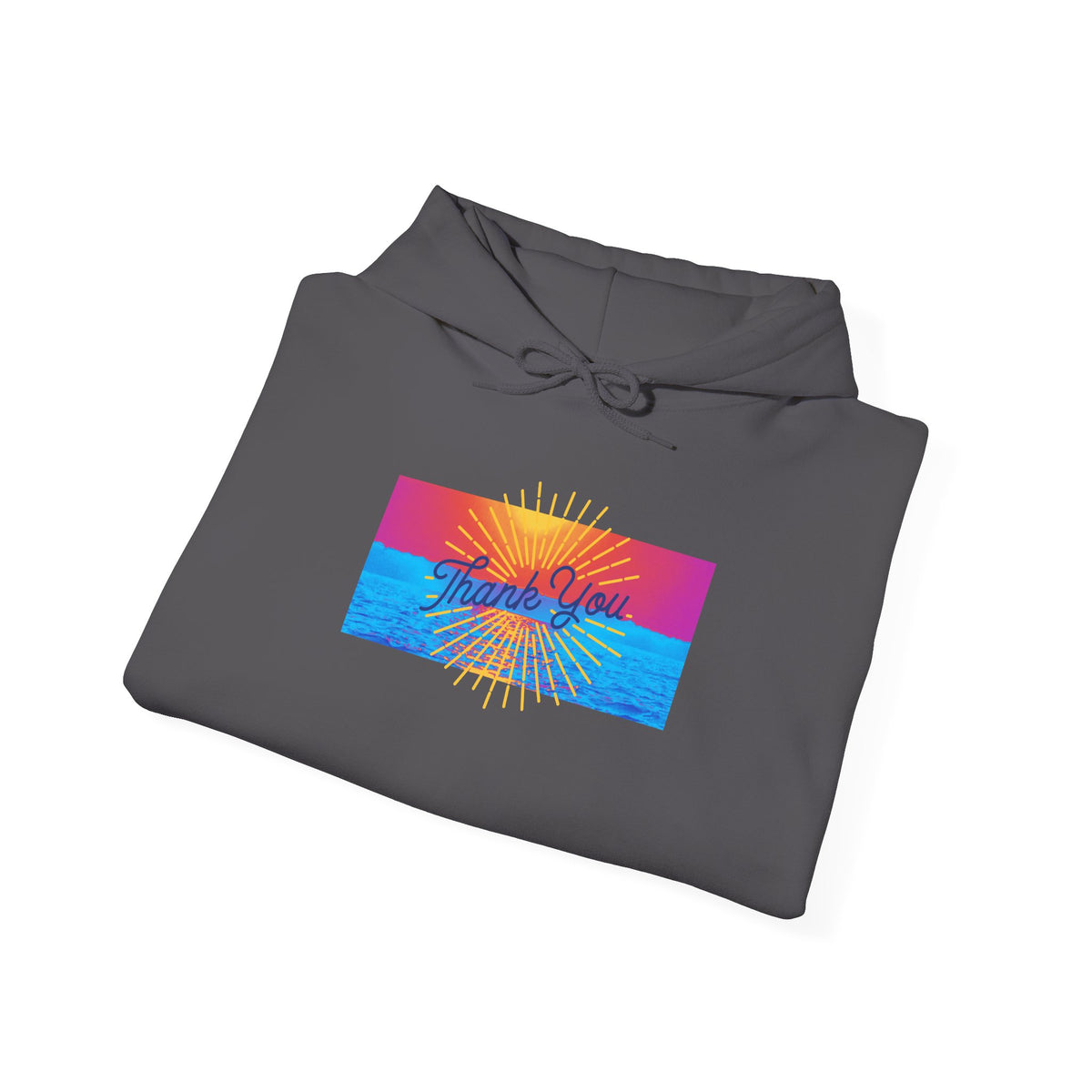Warm Sunrise Rainbow Graphic Hoodie