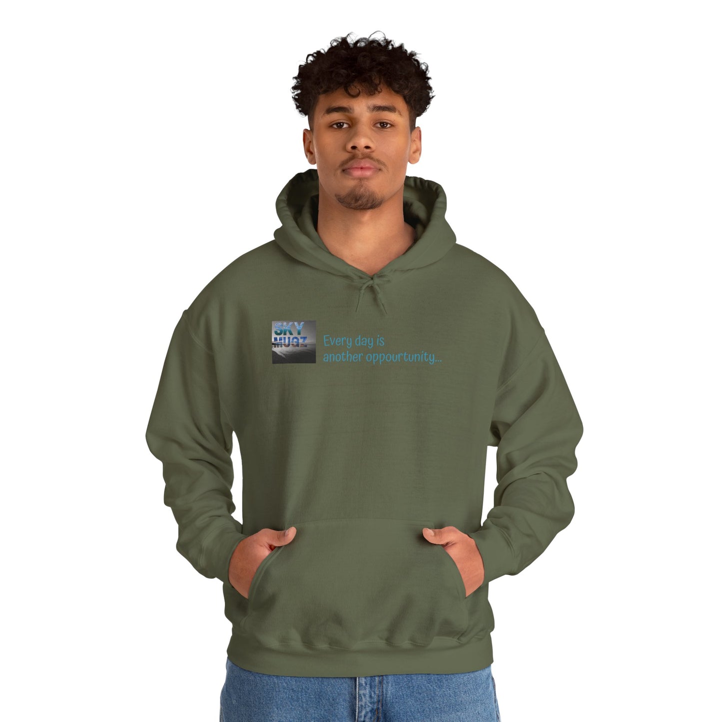 Sunset Cross Hoodie – 'Every day is another opportunity' Inspirational Graphic Hoodie