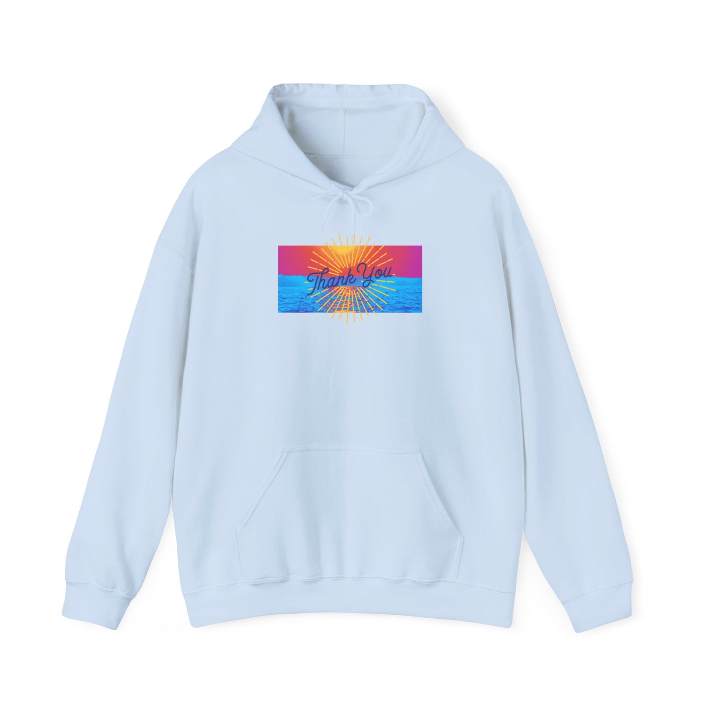 Warm Sunrise Rainbow Graphic Hoodie