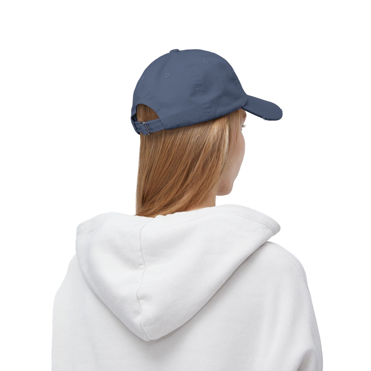 Distressed Sunset Cap — Vintage Solomons Chesapeake Panorama Dad Hat