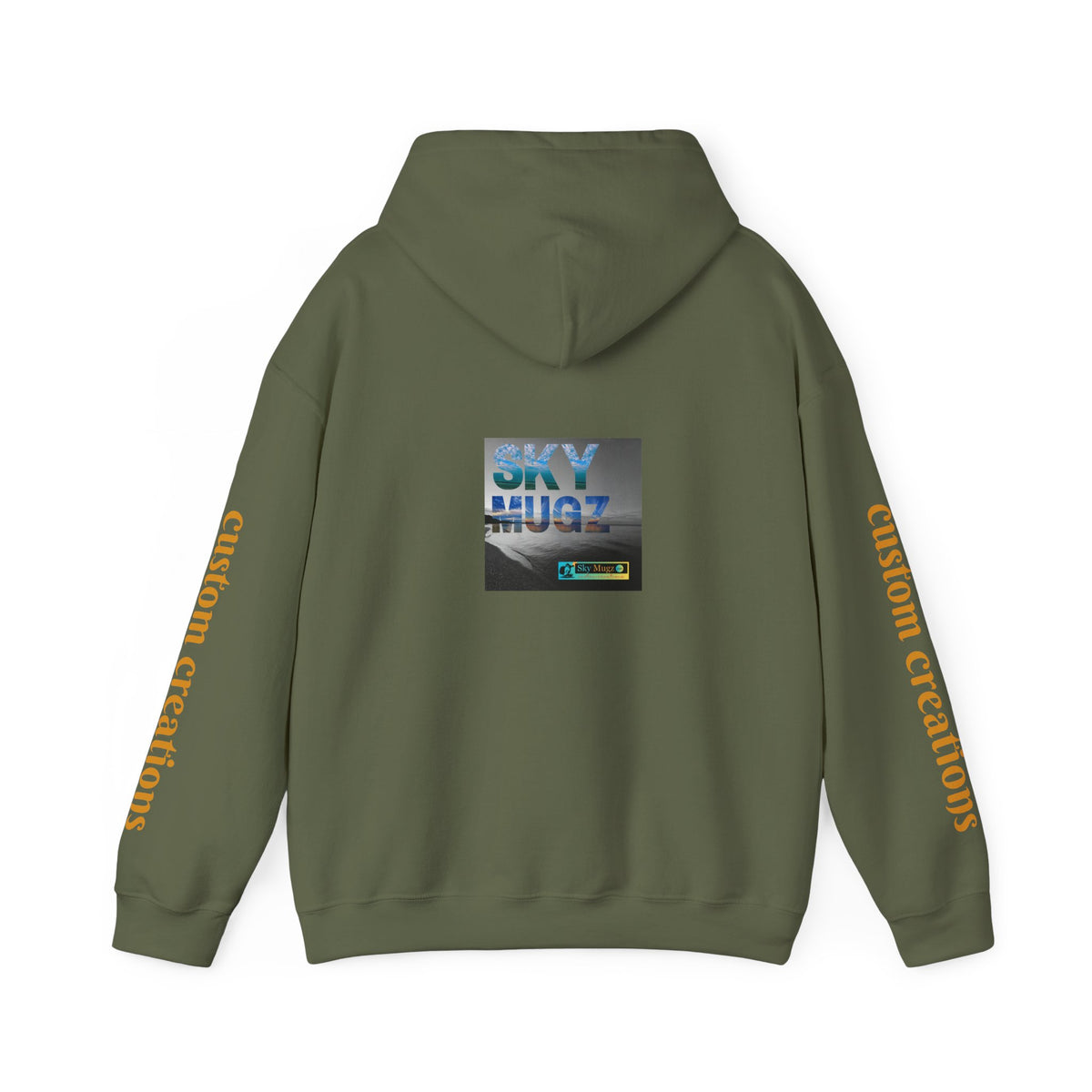 Blue Water Globe Droplet Graphic Hoodie