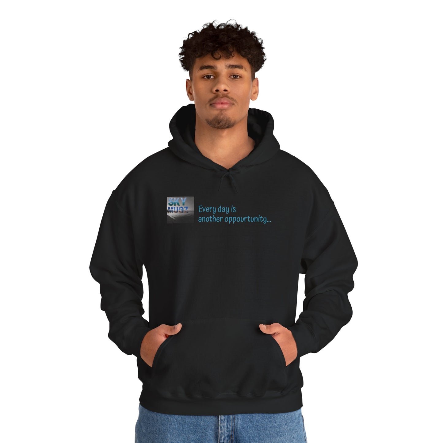 Painterly Sunset Over Water Graphic Hoodie