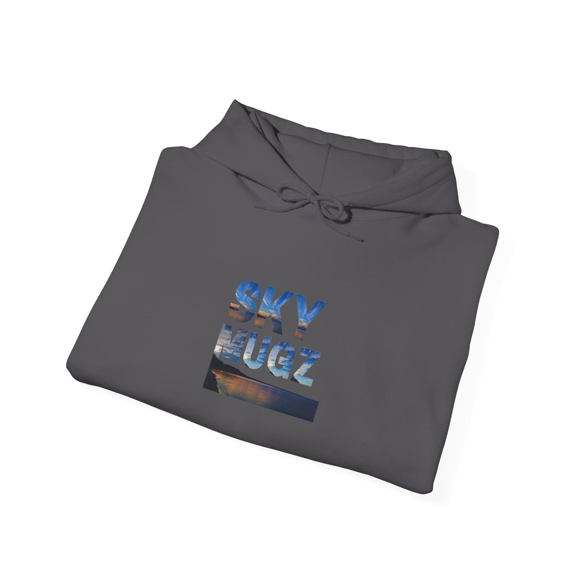 Sunset Horizon Block Letter Graphic Hoodie