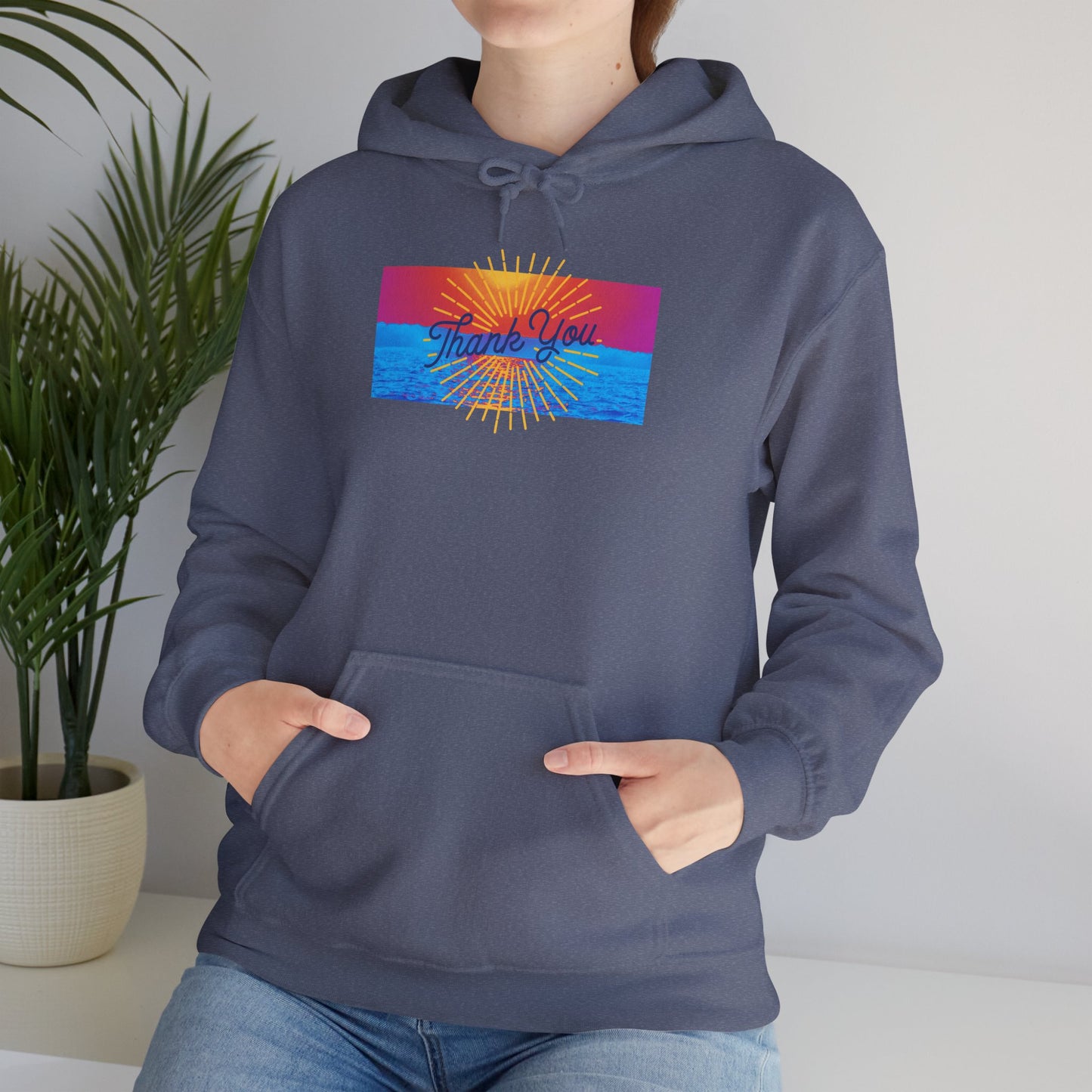 Warm Sunrise Rainbow Graphic Hoodie