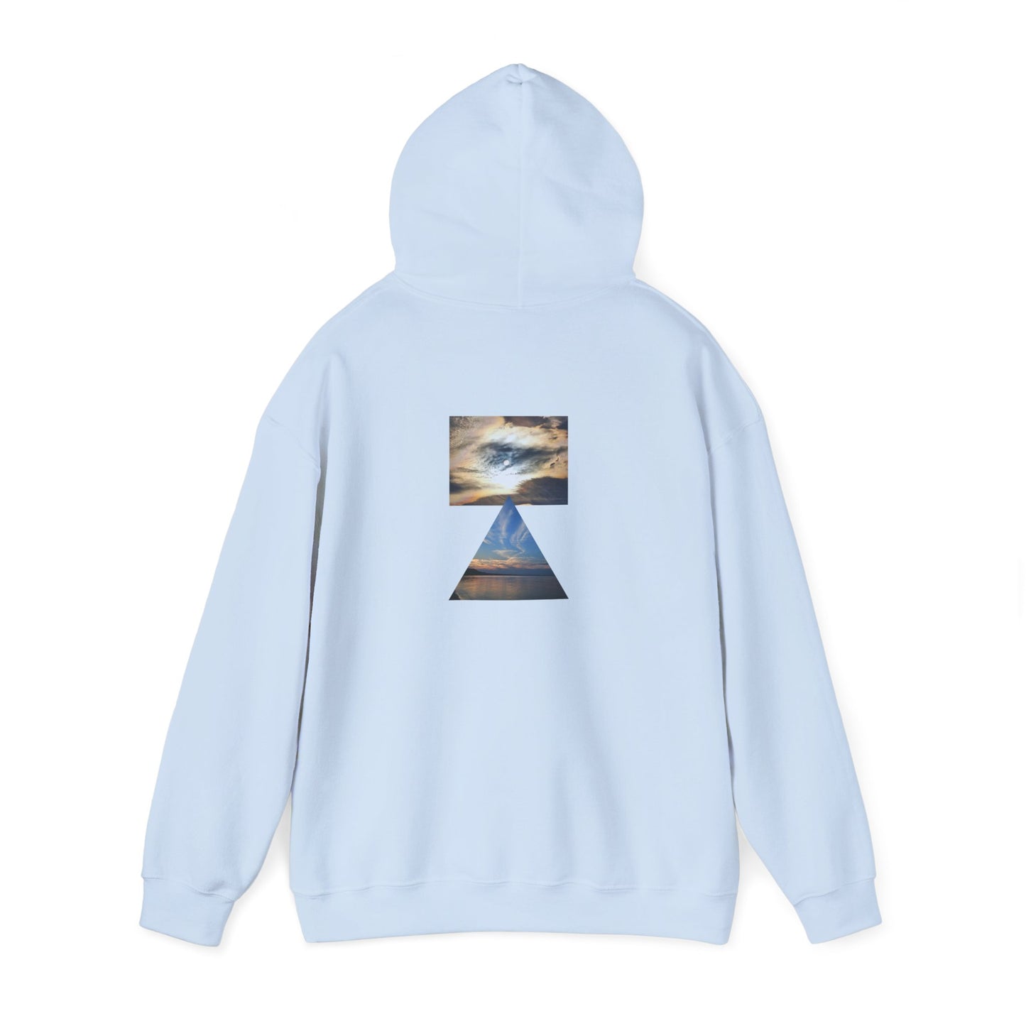 Sunset Horizon Block Letter Graphic Hoodie