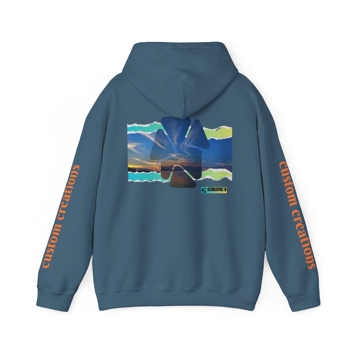 Aztec Pyramid Sunset Hoodie — Retro Pyramid Aztec Sunset Design