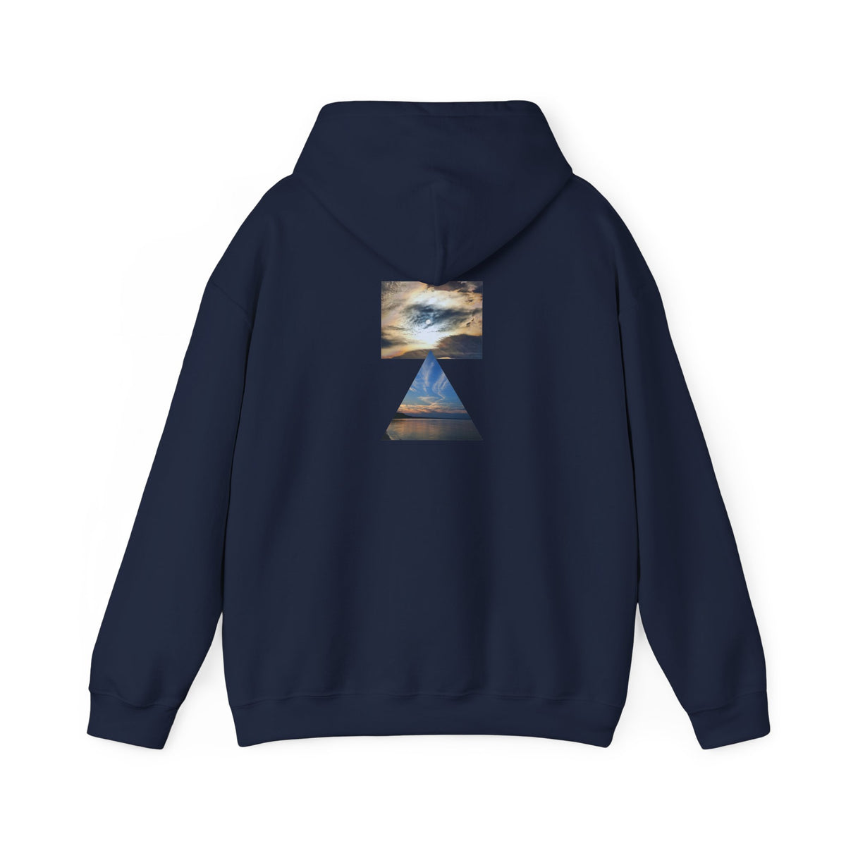 Sunset Horizon Block Letter Graphic Hoodie