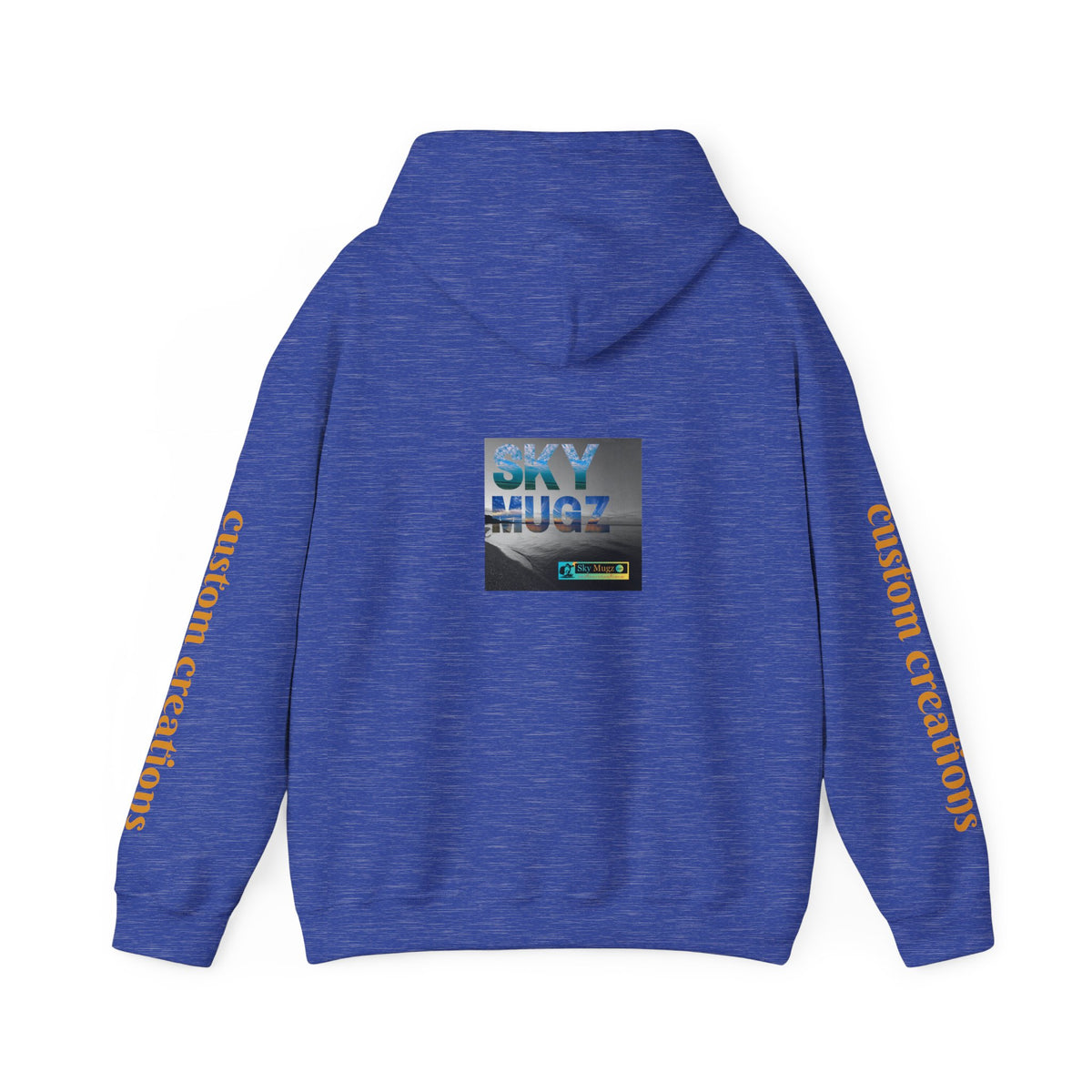 Blue Water Globe Droplet Graphic Hoodie