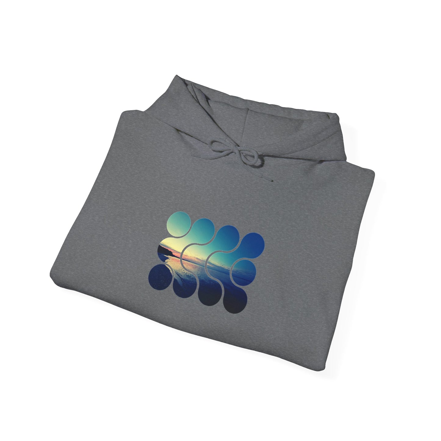 Cool Teal Deep Sea Graphic Hoodie