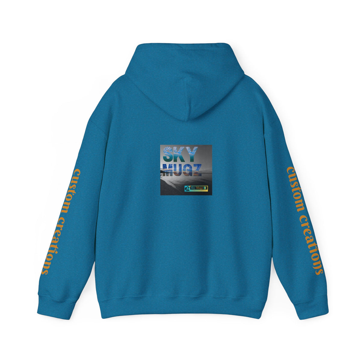 Blue Water Globe Droplet Graphic Hoodie