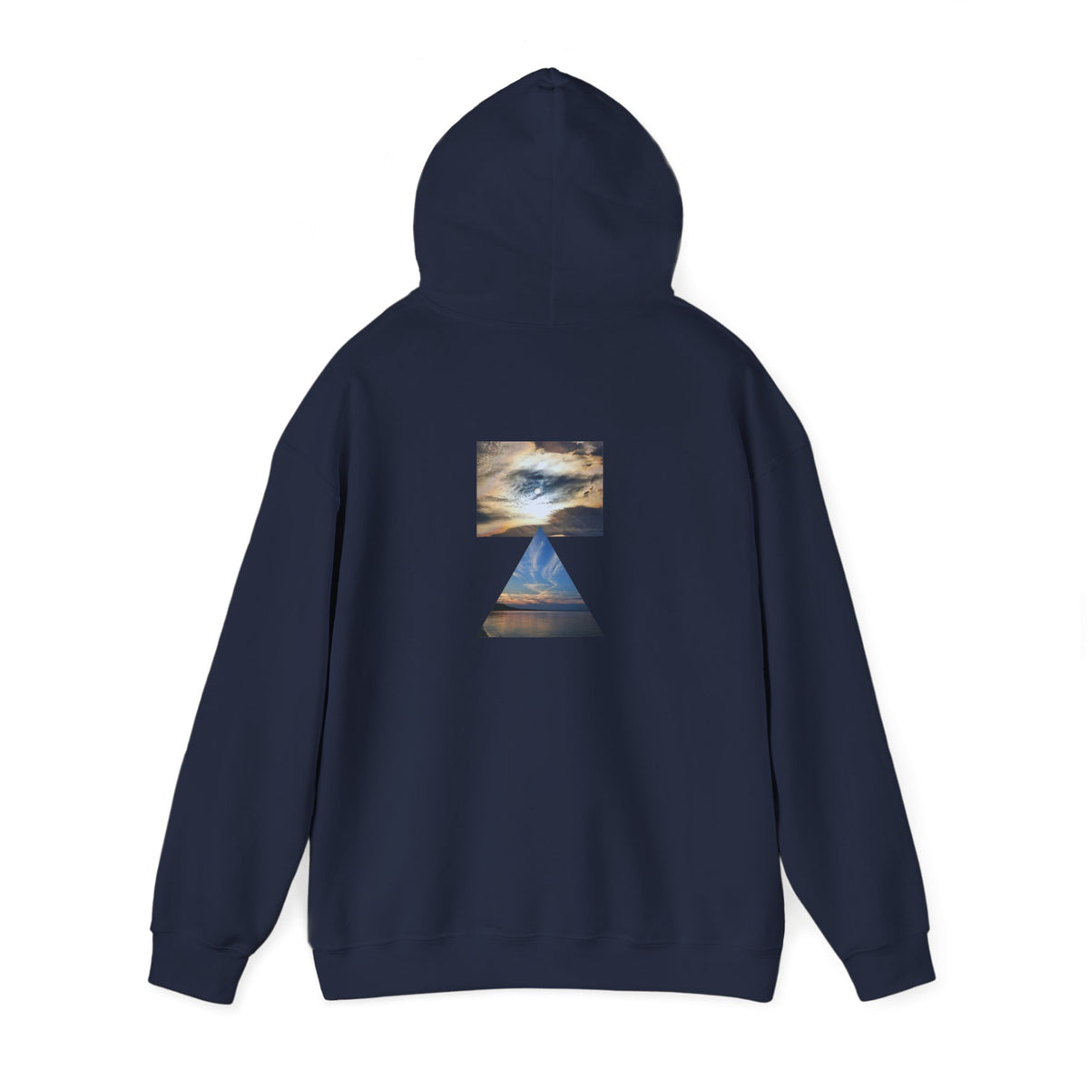 Sunset Horizon Block Letter Graphic Hoodie