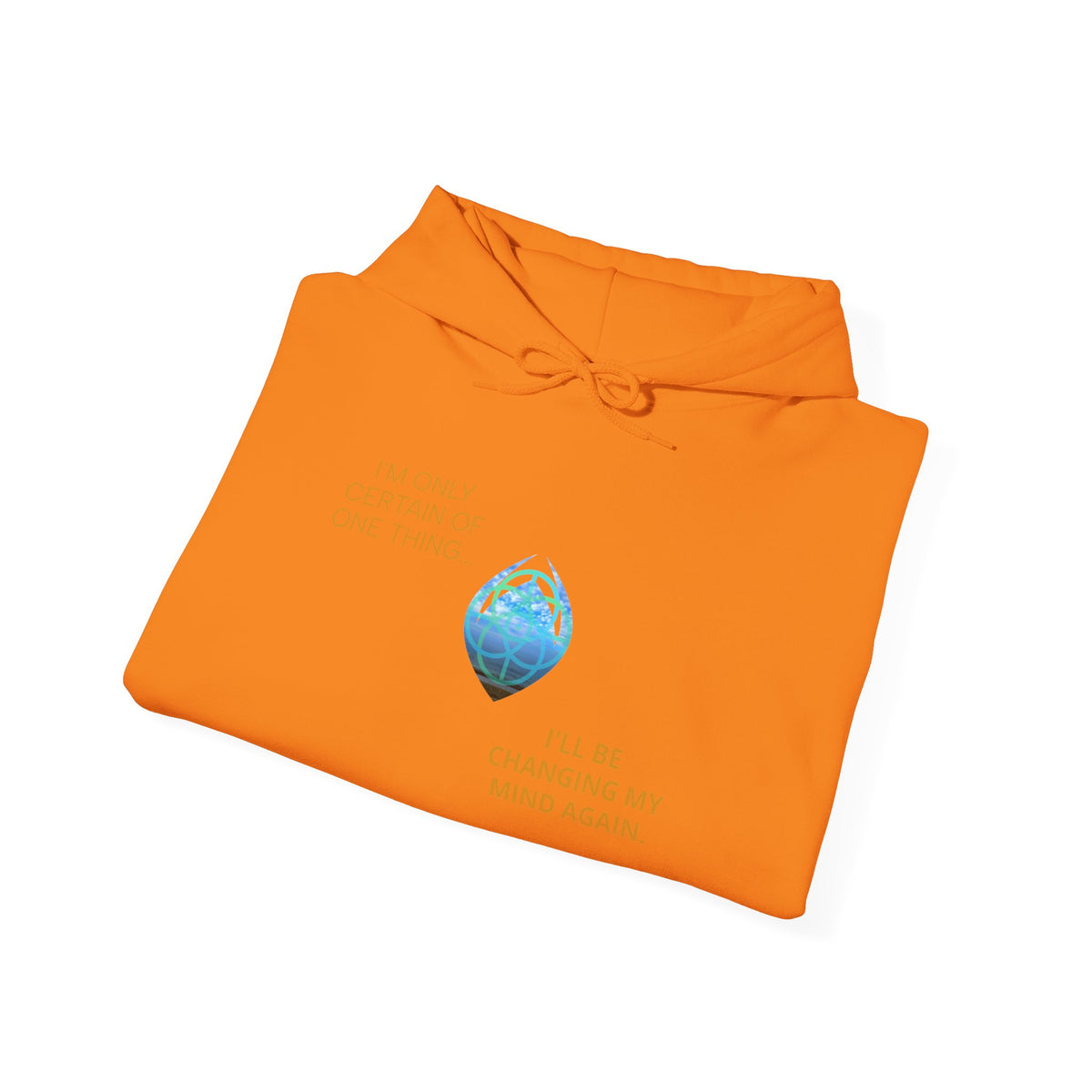 Blue Water Globe Droplet Graphic Hoodie