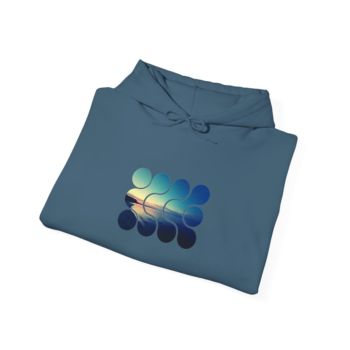 Cool Teal Deep Sea Graphic Hoodie