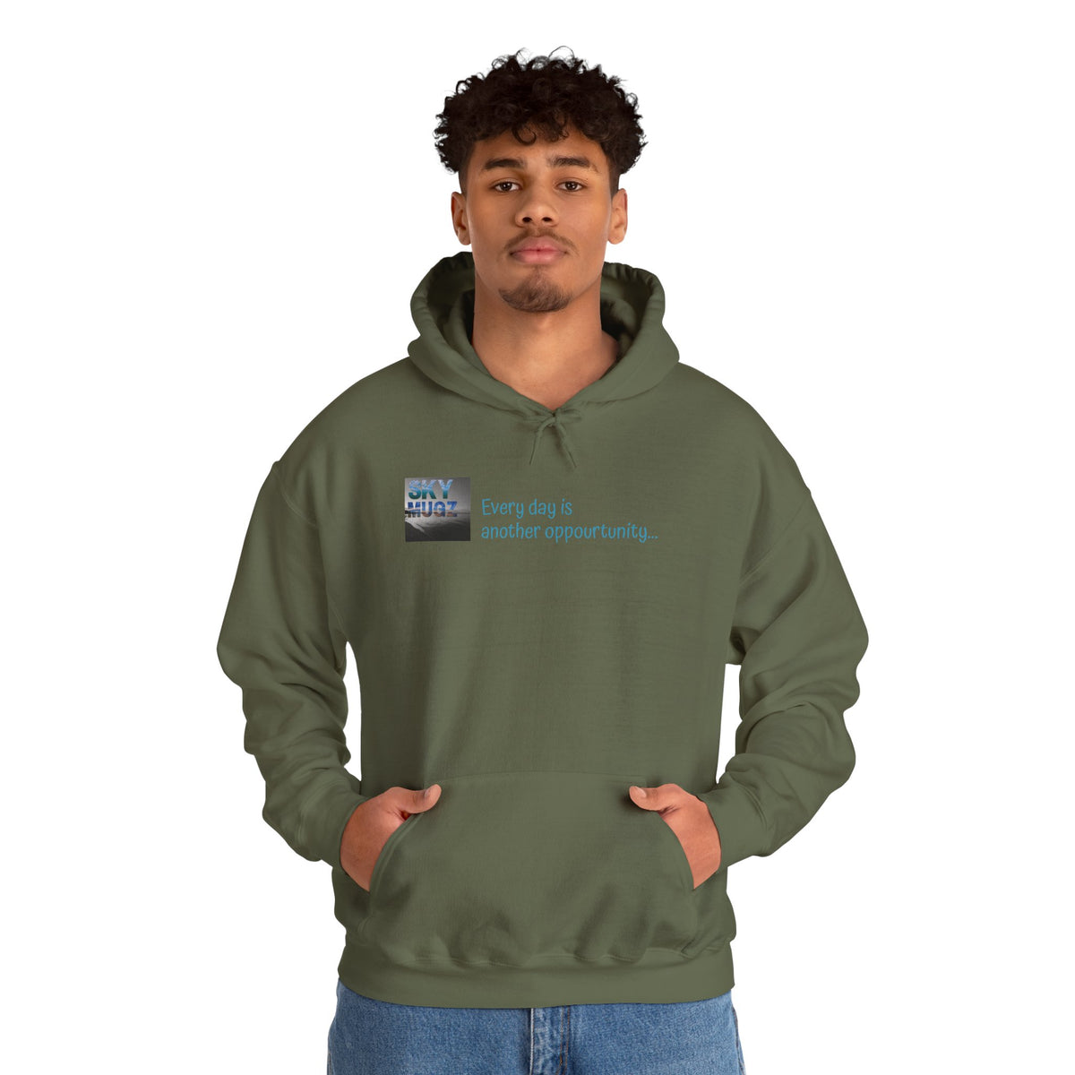 Painterly Sunset Over Water Graphic Hoodie