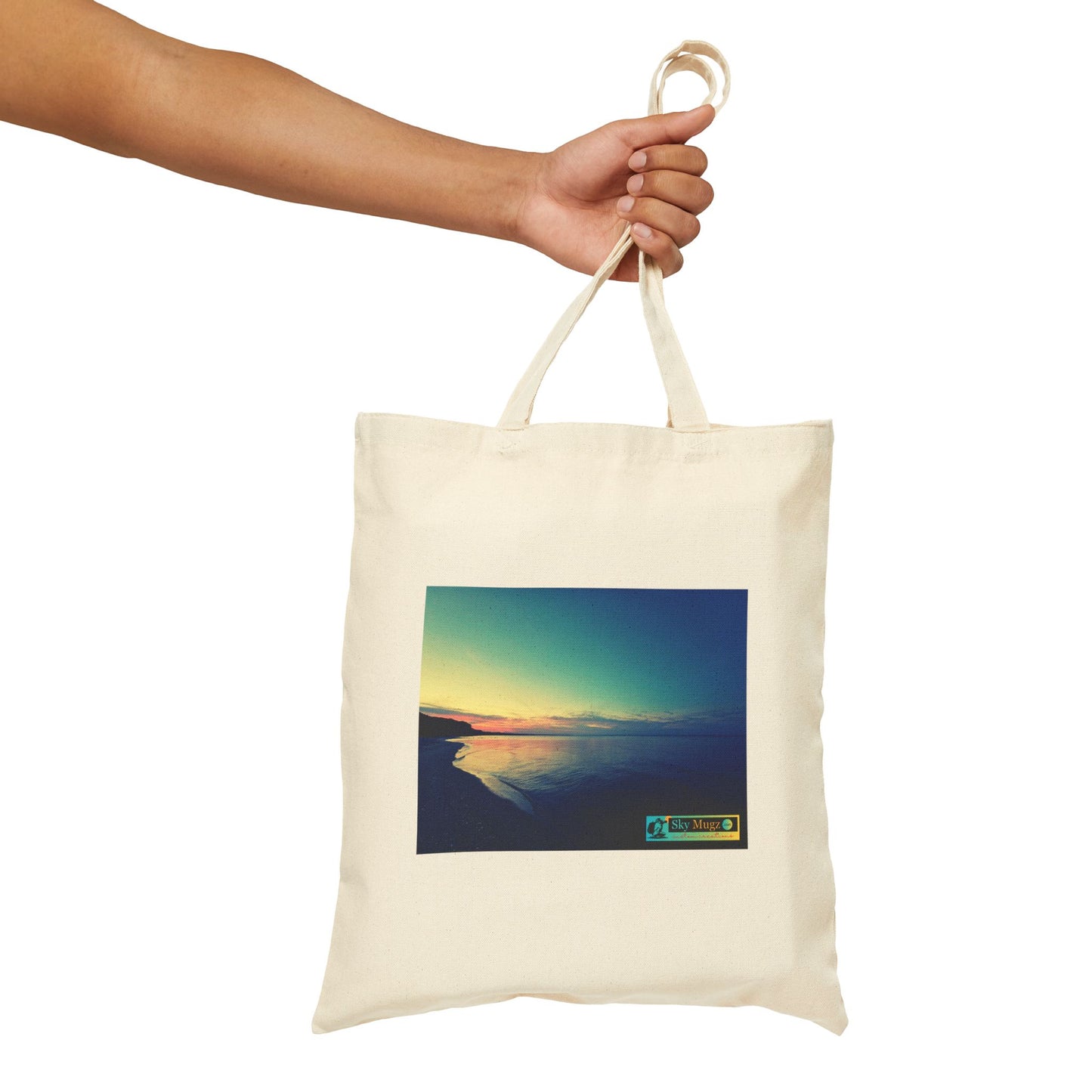 Sunset Sky Canvas Tote — "Sky High" Photo Print Cotton Bag