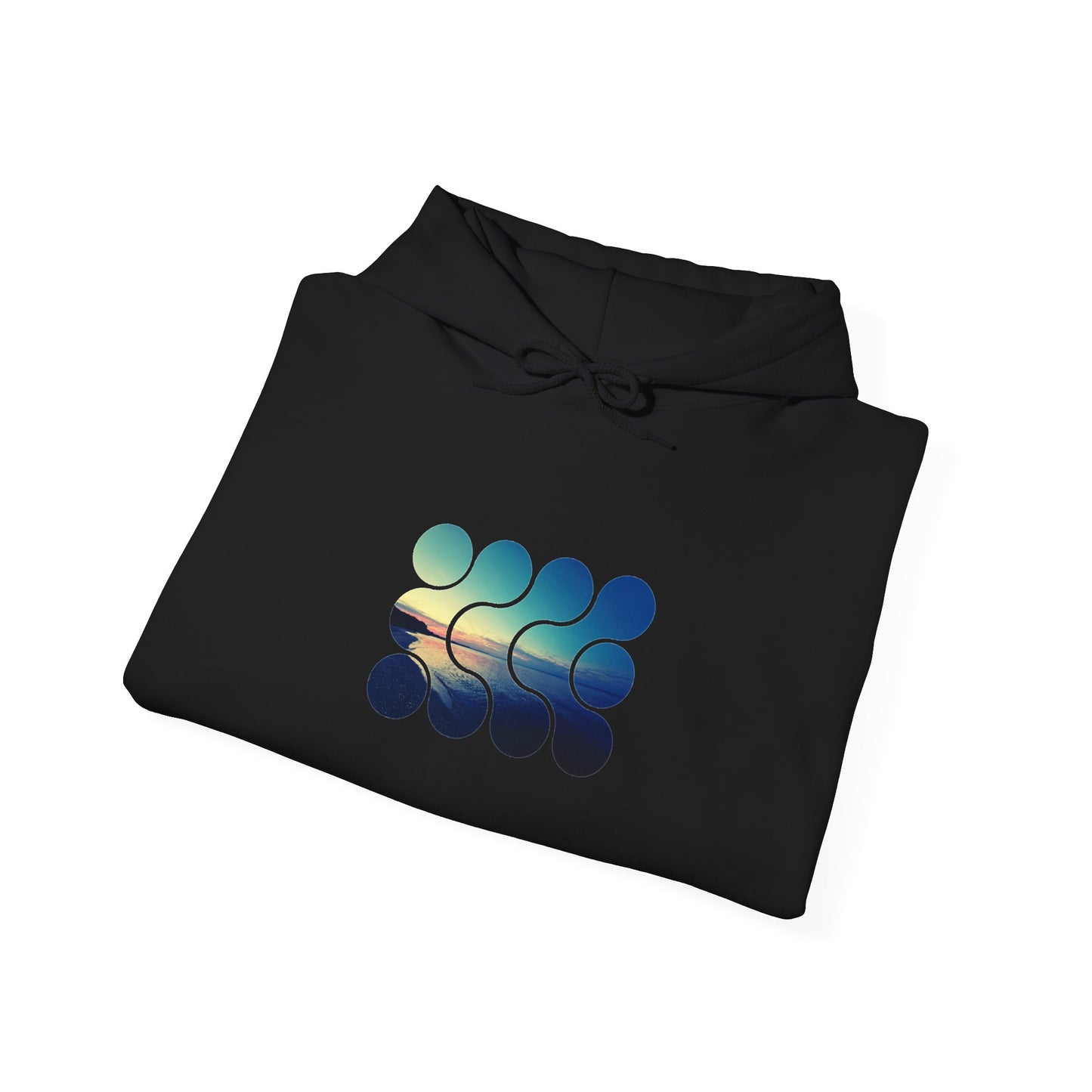 Cool Teal Deep Sea Graphic Hoodie