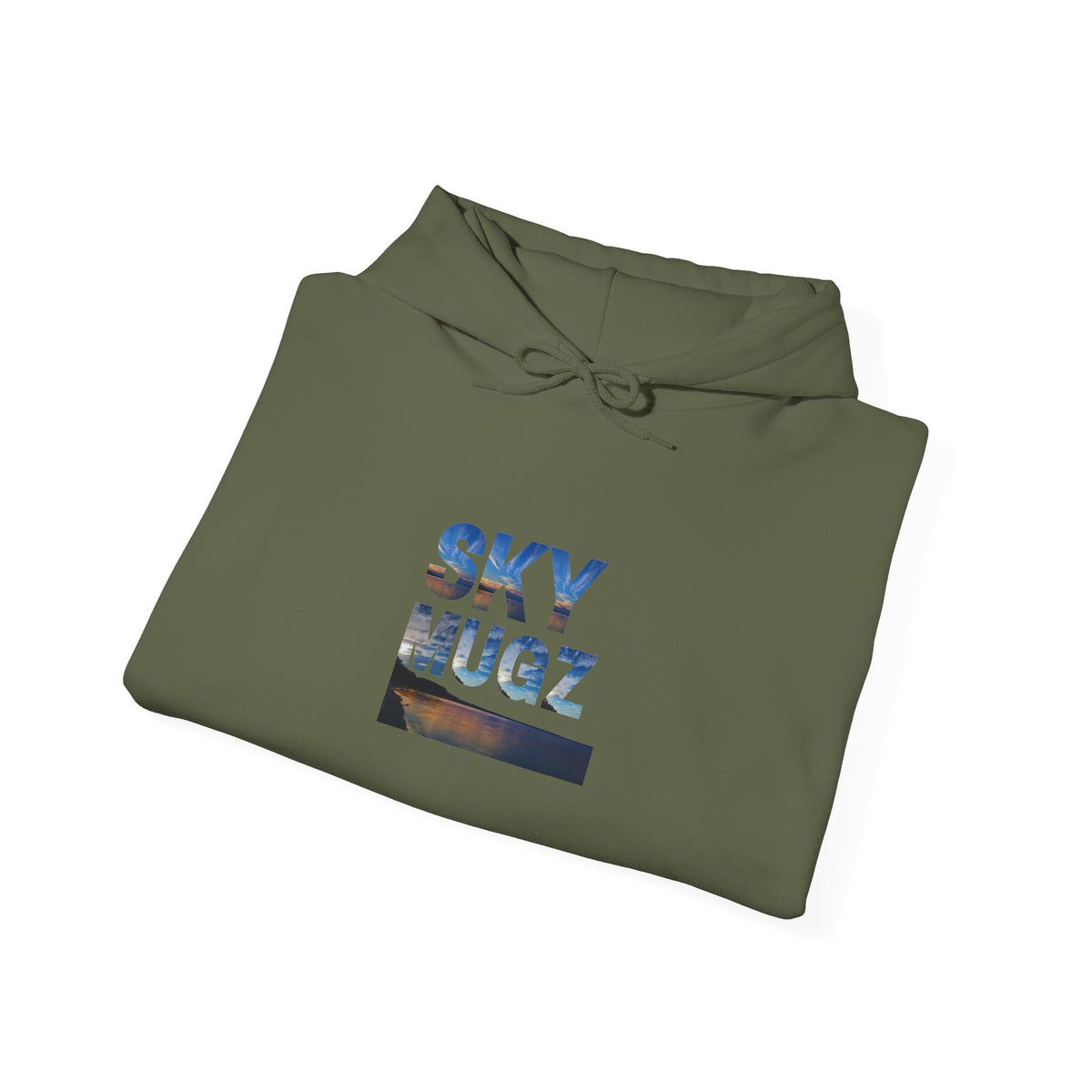 Sunset Horizon Block Letter Graphic Hoodie