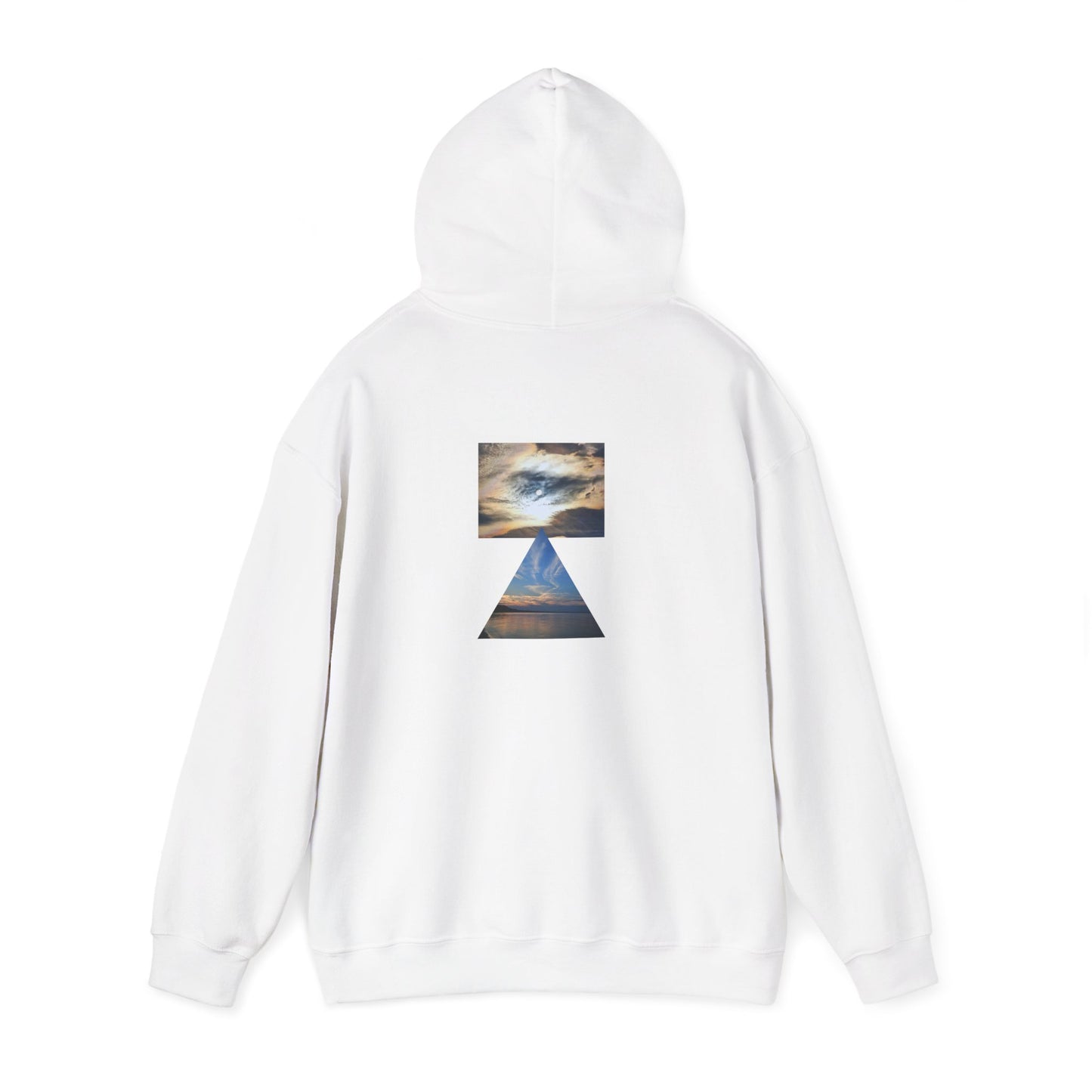 Sunset Horizon Block Letter Graphic Hoodie