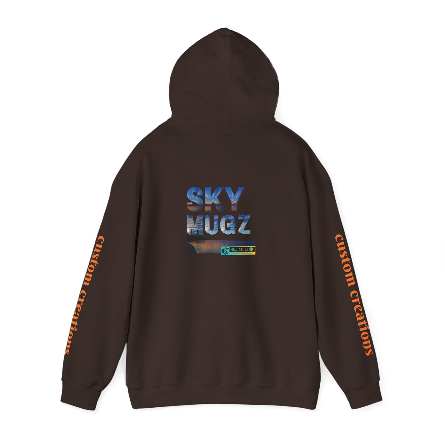 Blue-Green Symmetry Hoodie — Abstract Geometric Sweatshirt