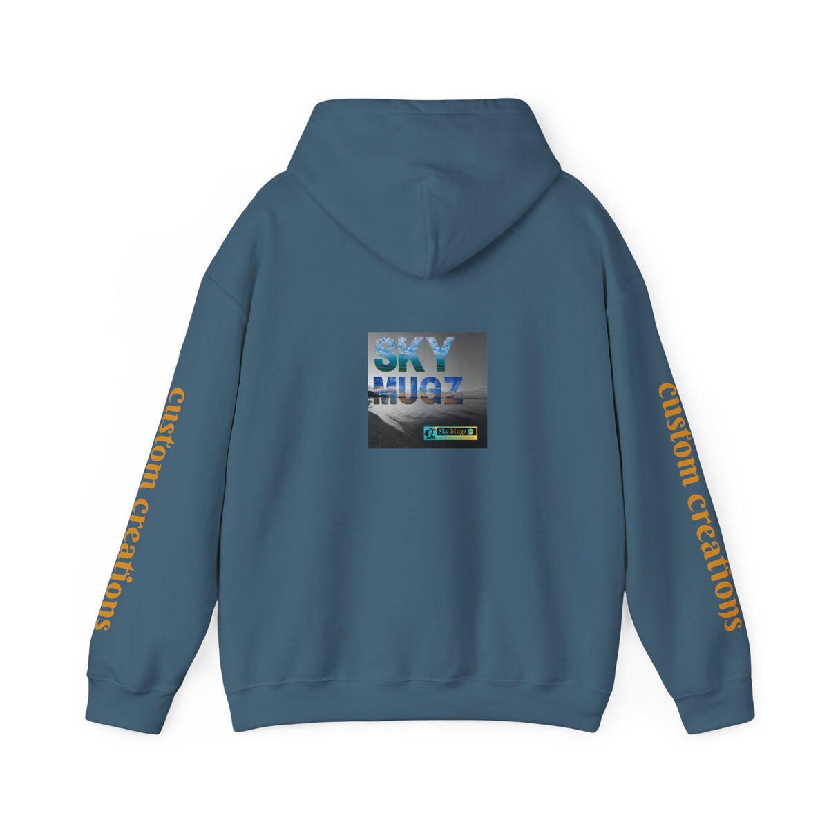 Blue Water Globe Droplet Graphic Hoodie