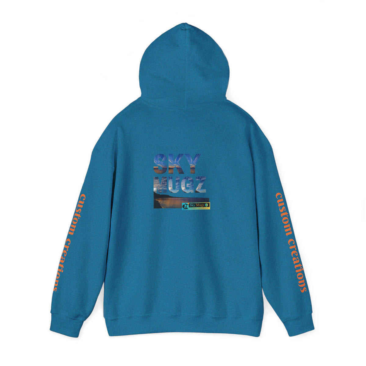 Cool Teal Deep Sea Graphic Hoodie