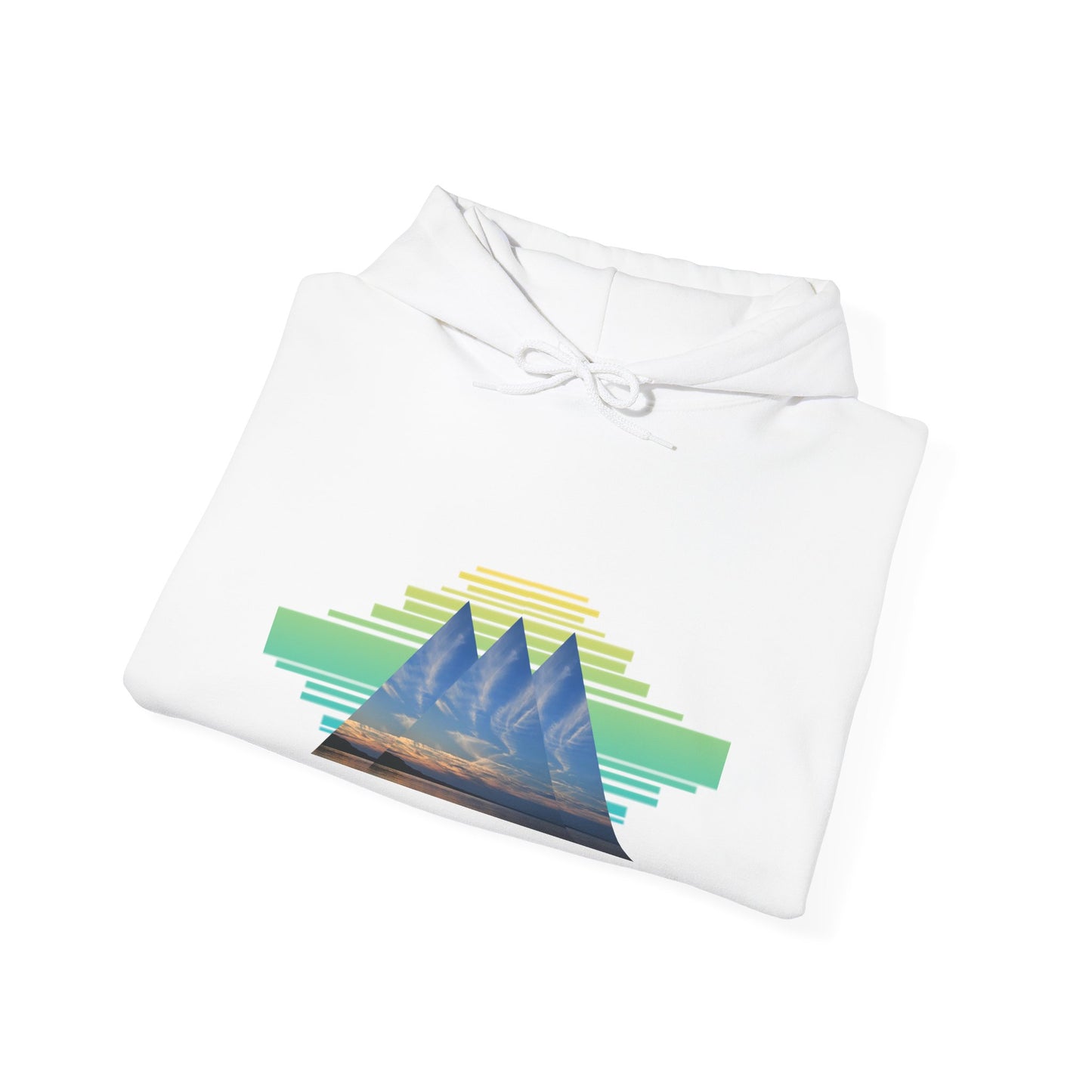 Aztec Pyramid Sunset Hoodie — Retro Pyramid Aztec Sunset Design