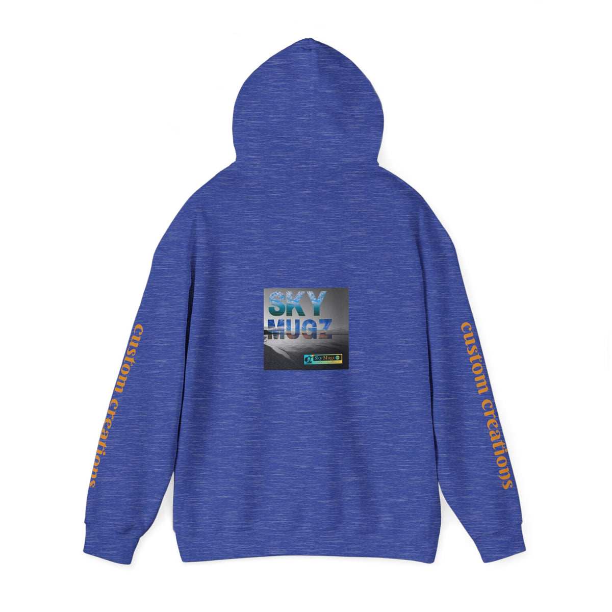 Blue Water Globe Droplet Graphic Hoodie