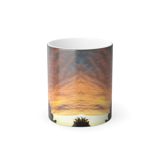 Autumn sky, Color Changing Mug