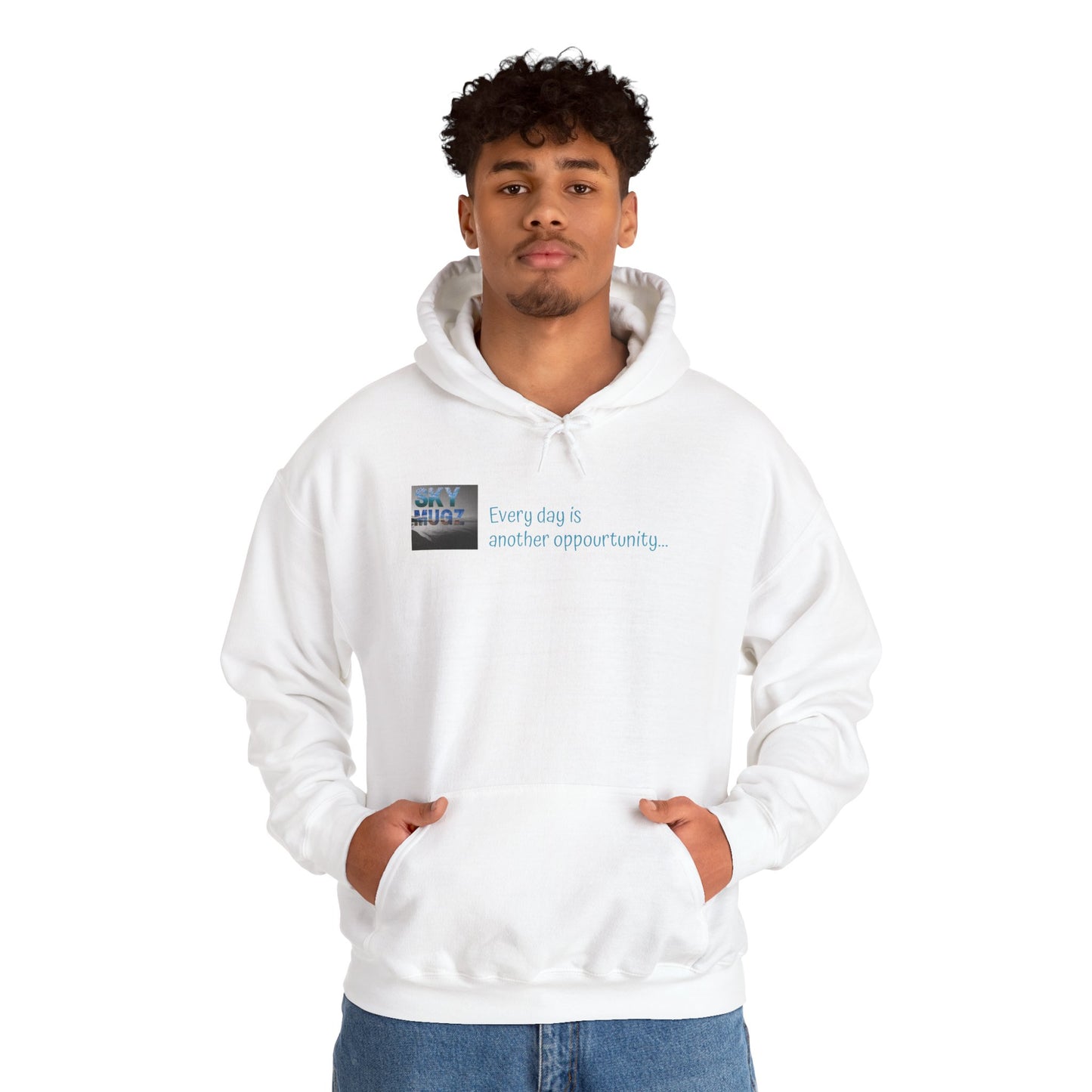 Sunset Cross Hoodie – 'Every day is another opportunity' Inspirational Graphic Hoodie