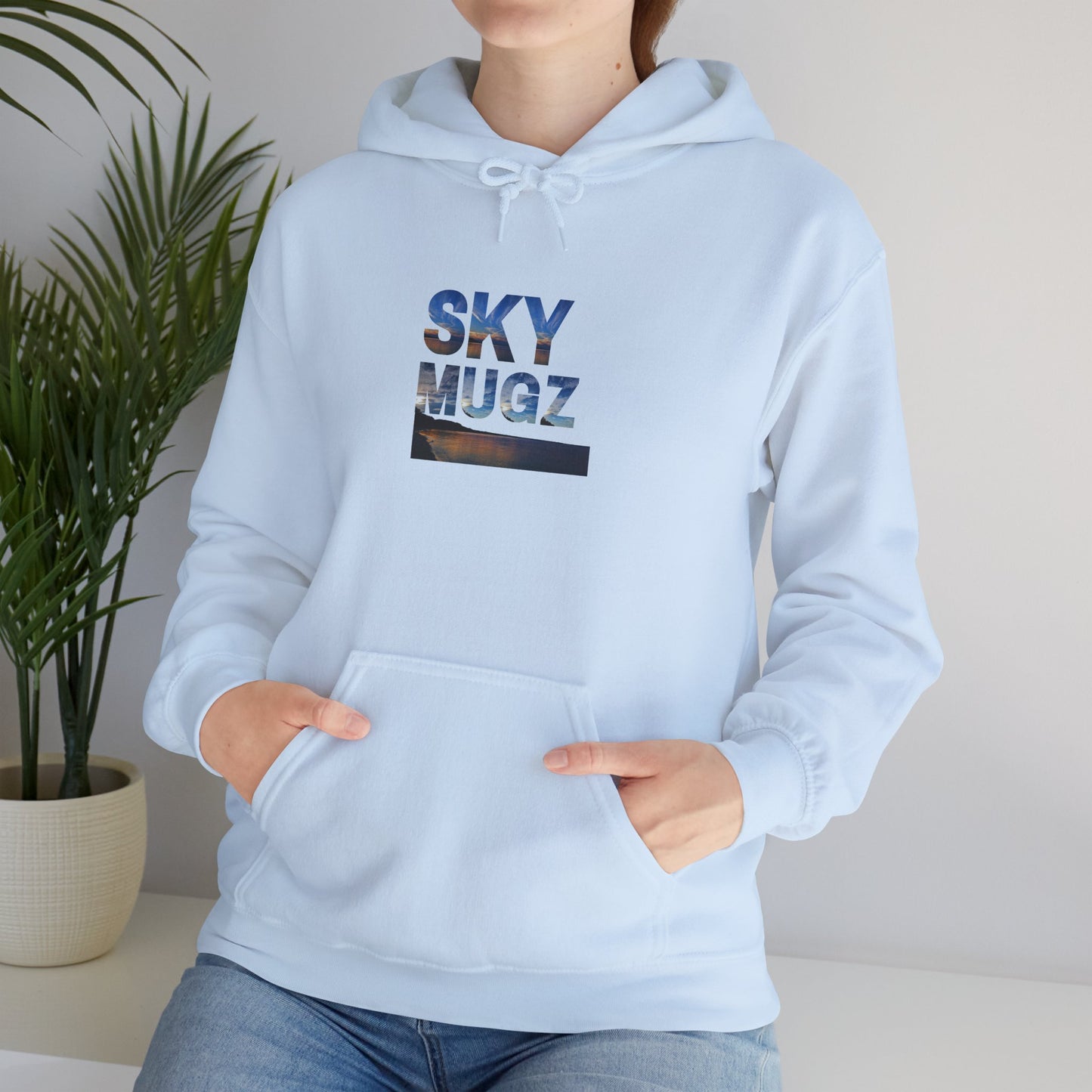 Sunset Horizon Block Letter Graphic Hoodie