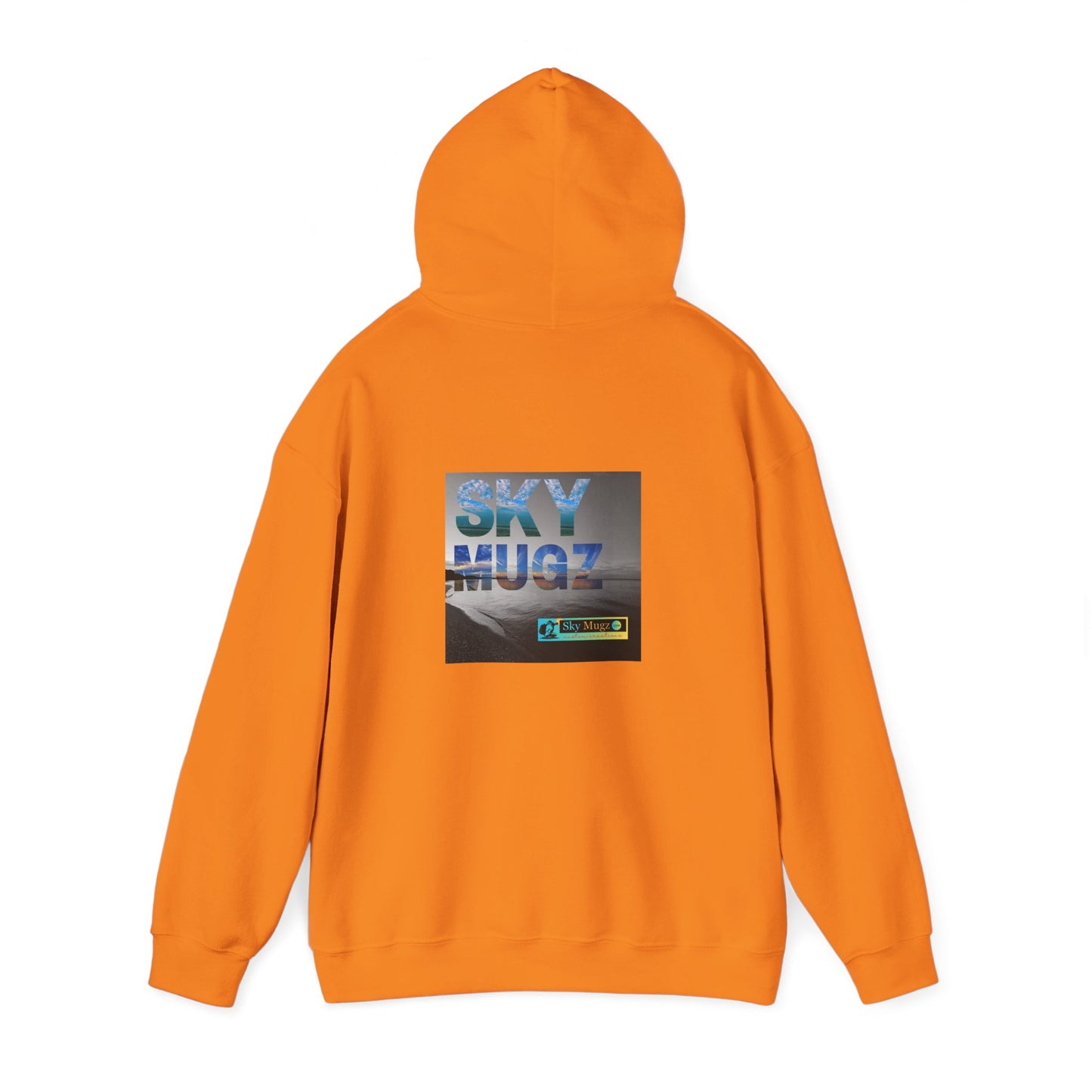 SkyMugz Graphic Hoodie — Blue Globe Drop Logo Pullover