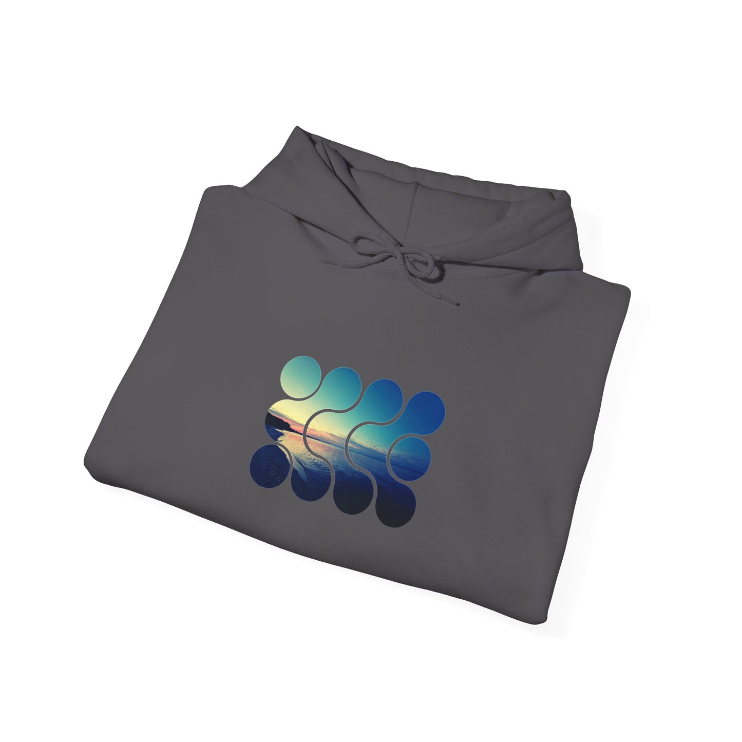 Cool Teal Deep Sea Graphic Hoodie