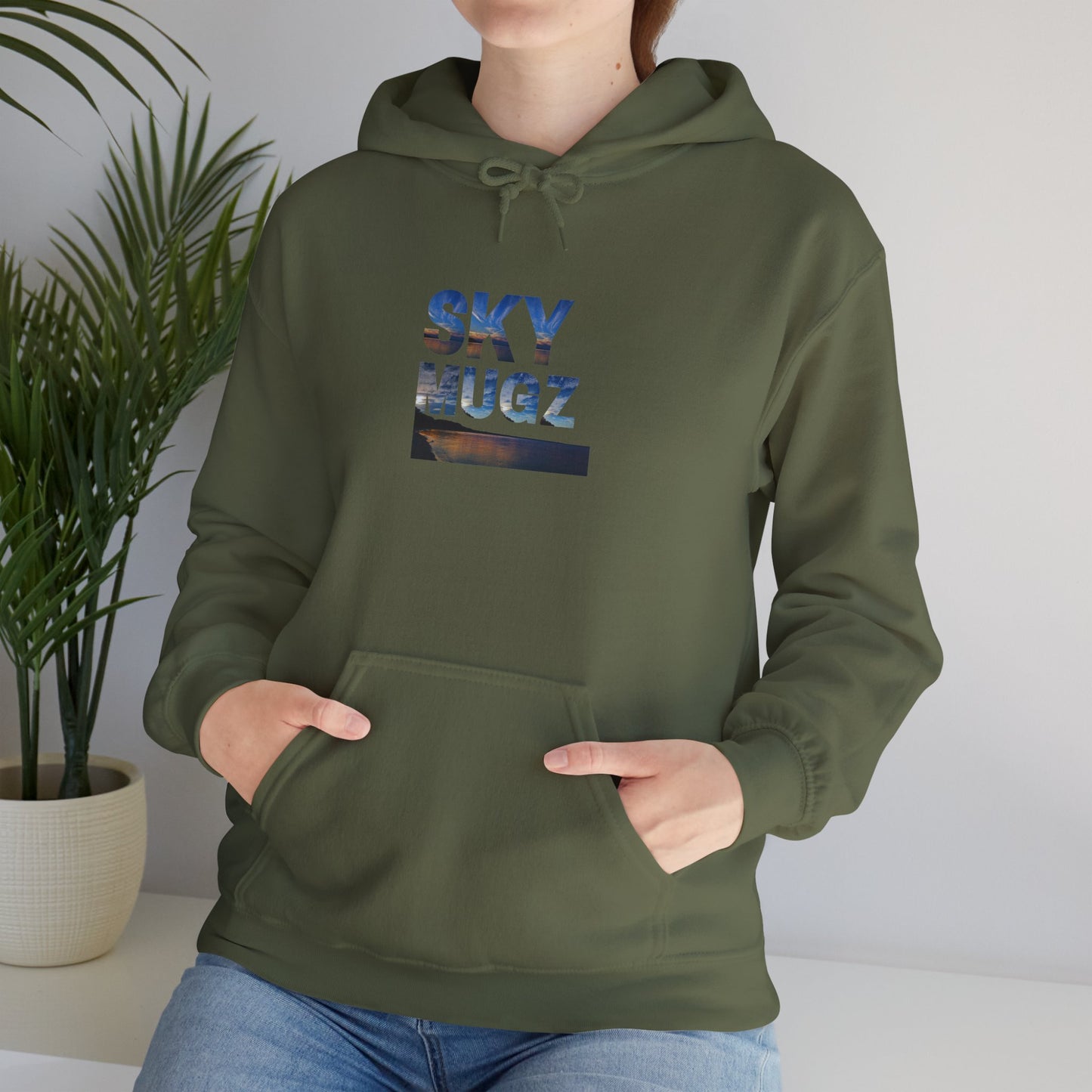 Sunset Horizon Block Letter Graphic Hoodie