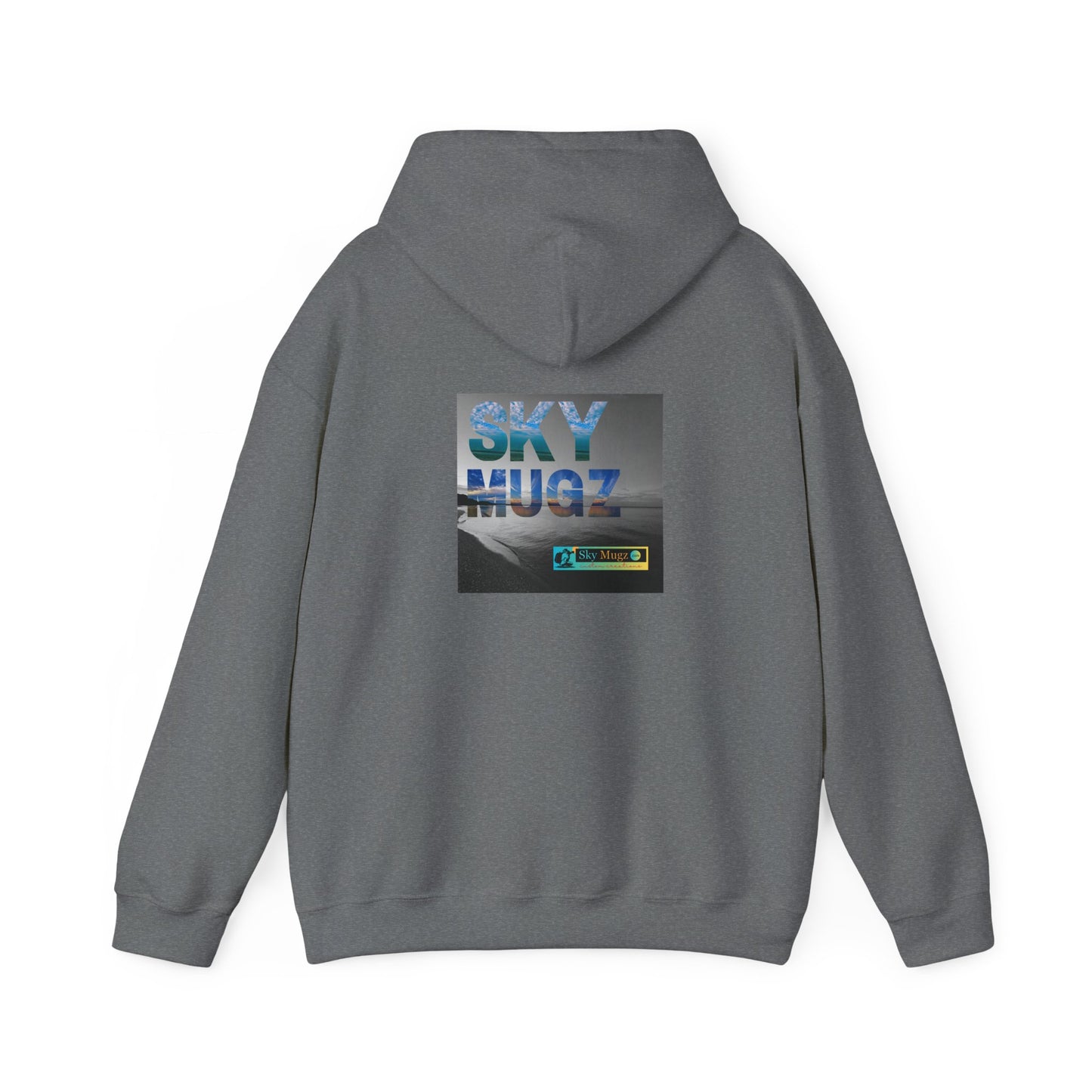 Blue Water Globe Droplet Graphic Hoodie
