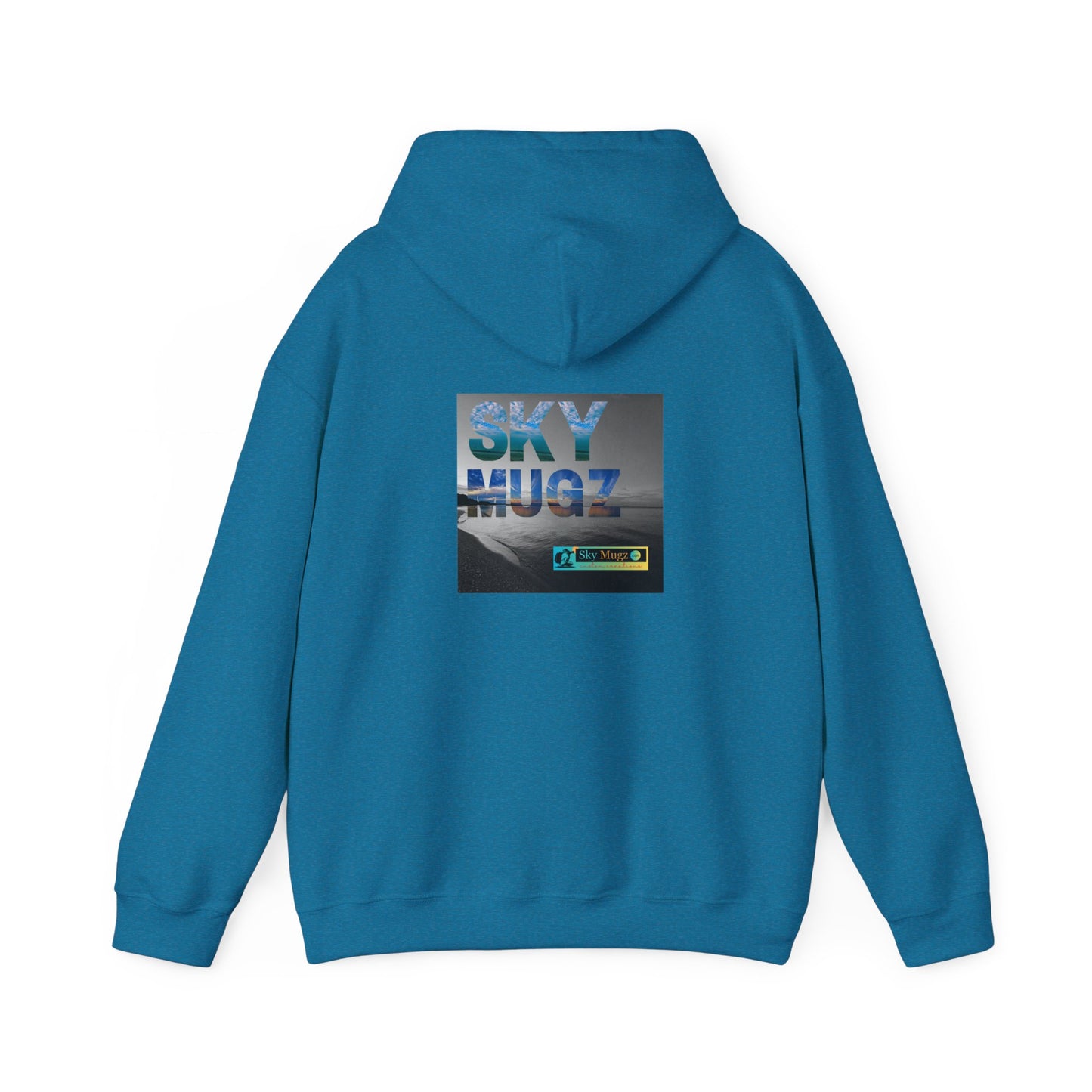 Blue Water Globe Droplet Graphic Hoodie