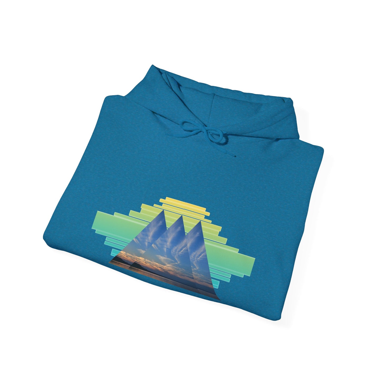 Retro Aztec Pyramid Graphic Hoodie