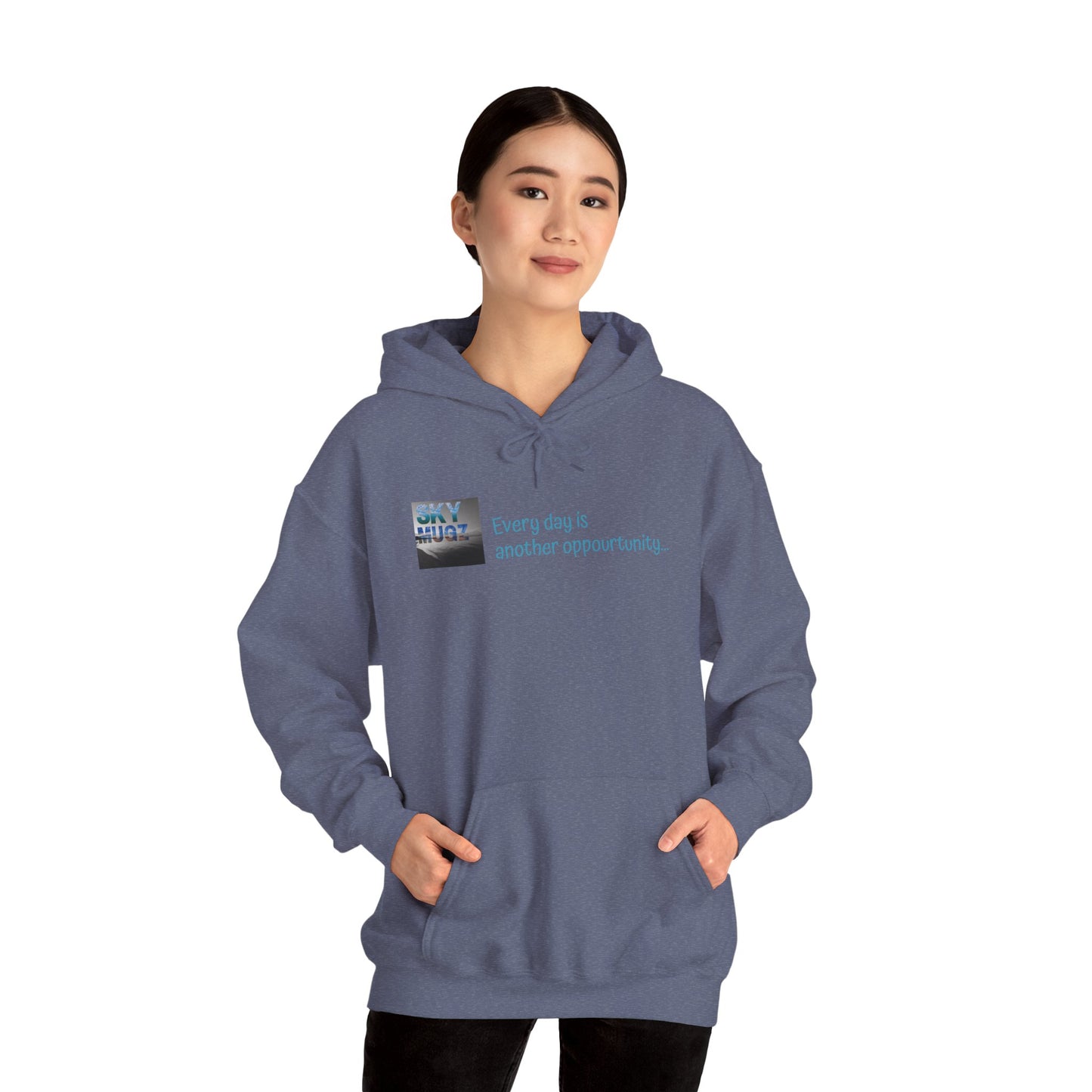 Painterly Sunset Over Water Graphic Hoodie