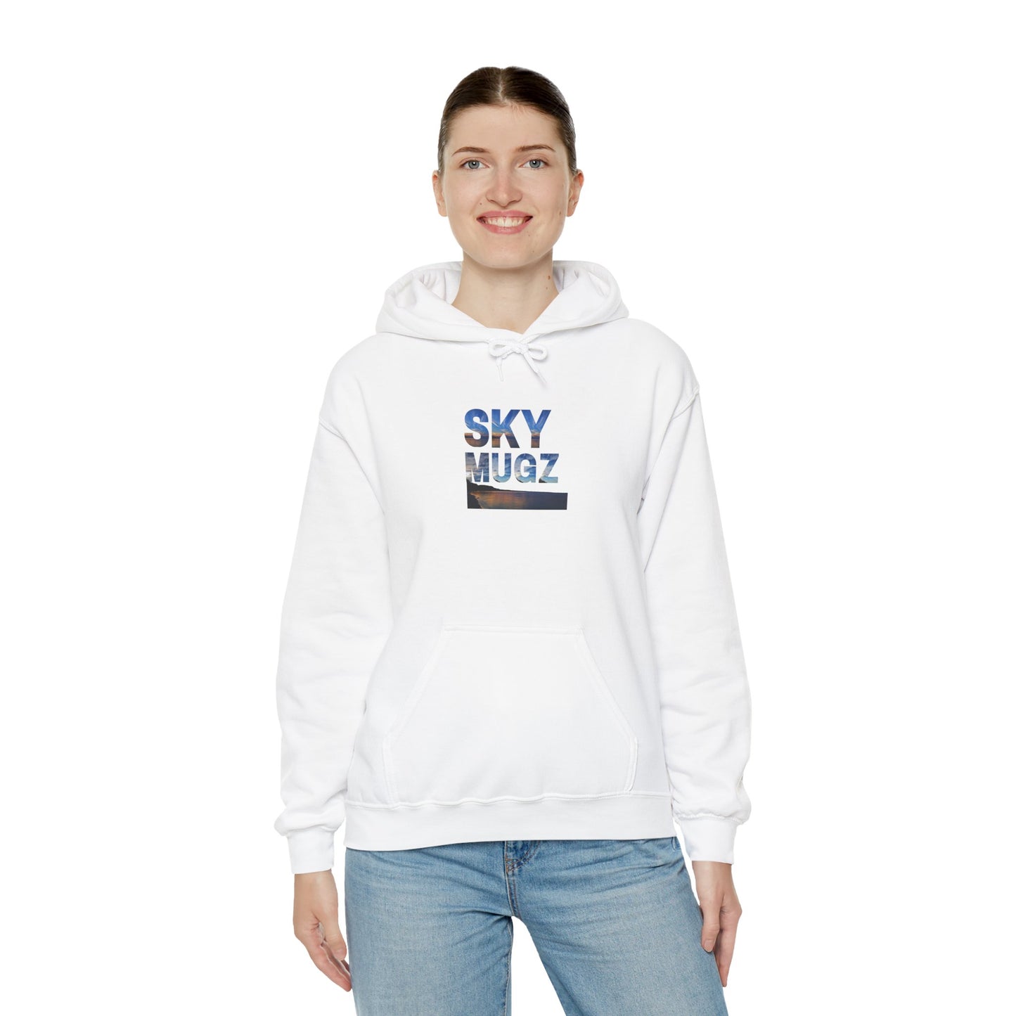 Sunset Horizon Block Letter Graphic Hoodie