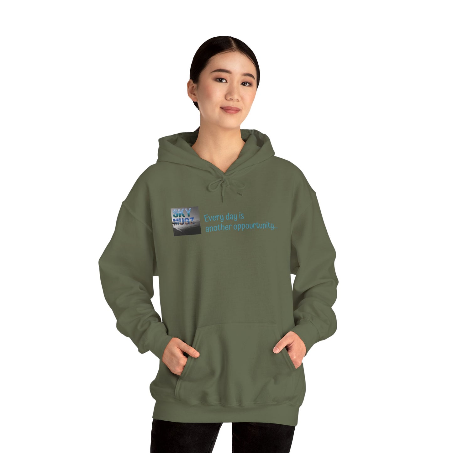 Painterly Sunset Over Water Graphic Hoodie