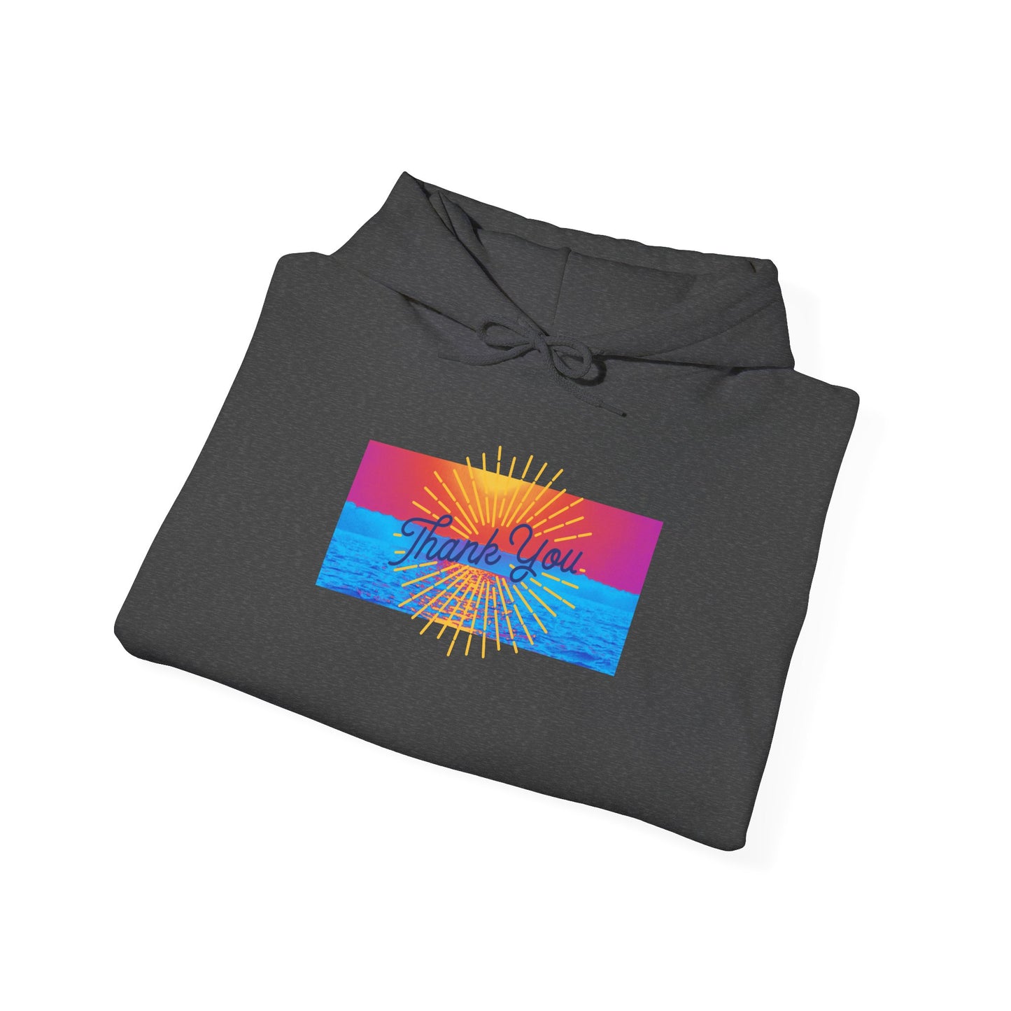 Warm Sunrise Rainbow Graphic Hoodie