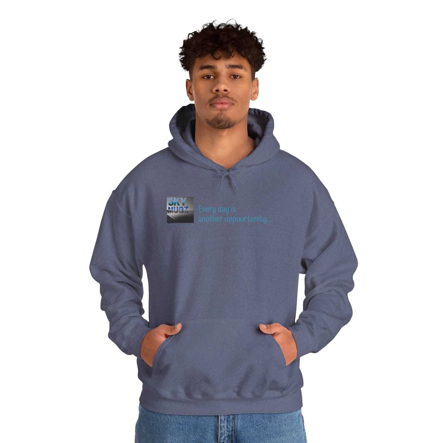 Painterly Sunset Over Water Graphic Hoodie